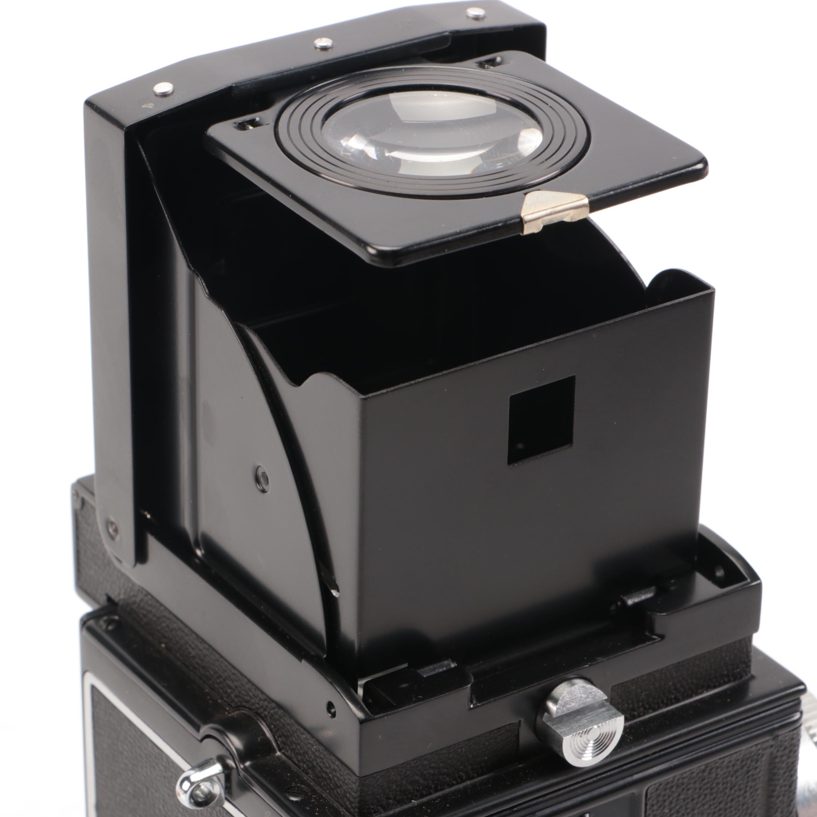 Zeiss Ikon Ikoflex Ic Camera with Leather Eveready Case, Box and Accessories