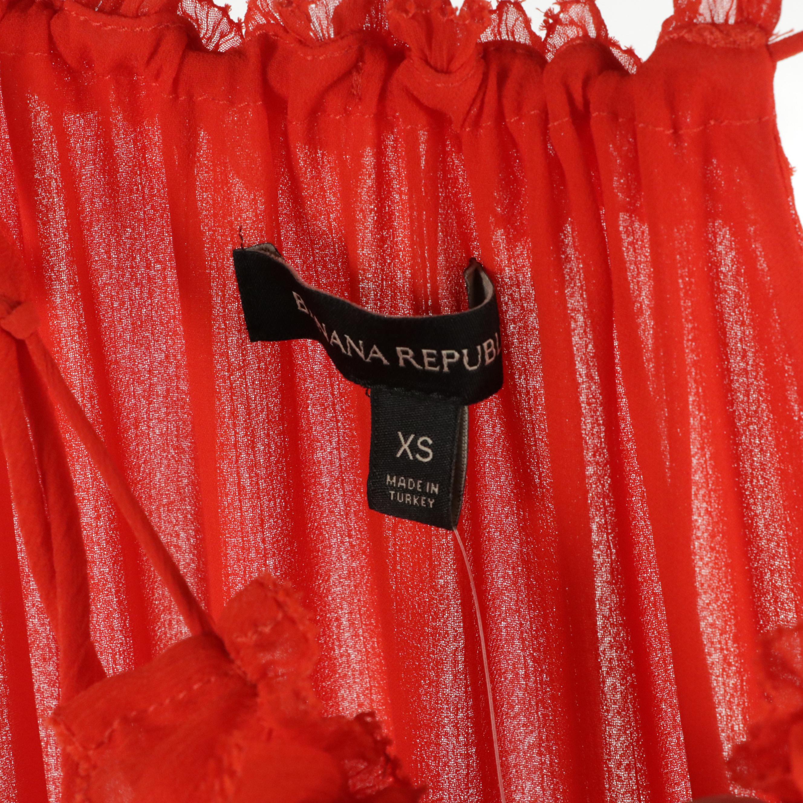 Leifsdottir Silk Bird Printed, Banana Republic and La Double Jo Maxi Dresses