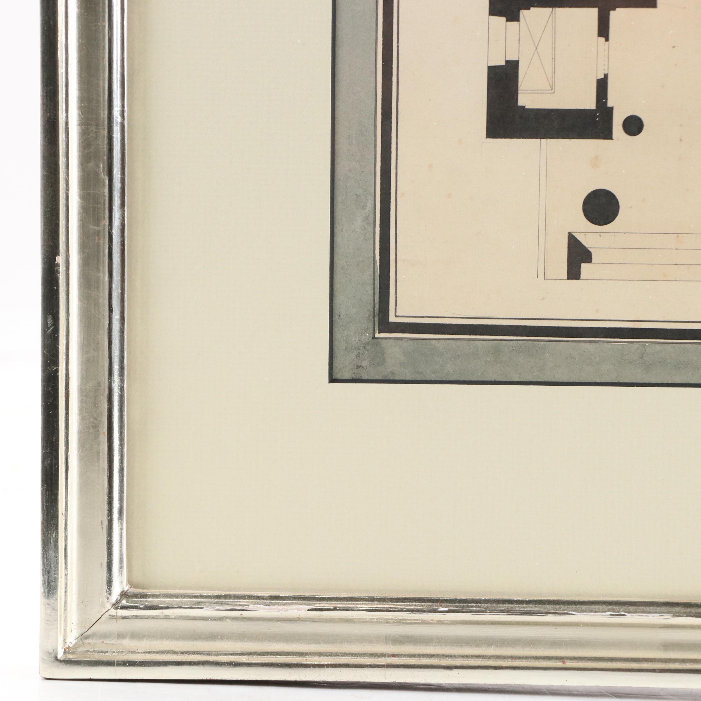 French Architectural Drawing of Guardhouse, Late 18th / Early 19th Century