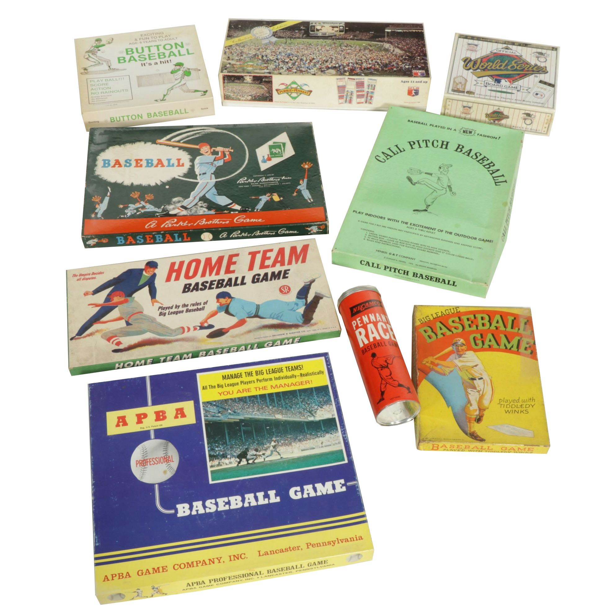 Button Baseball, Pursue of Pennants, and Other Vintage Baseball Board Games