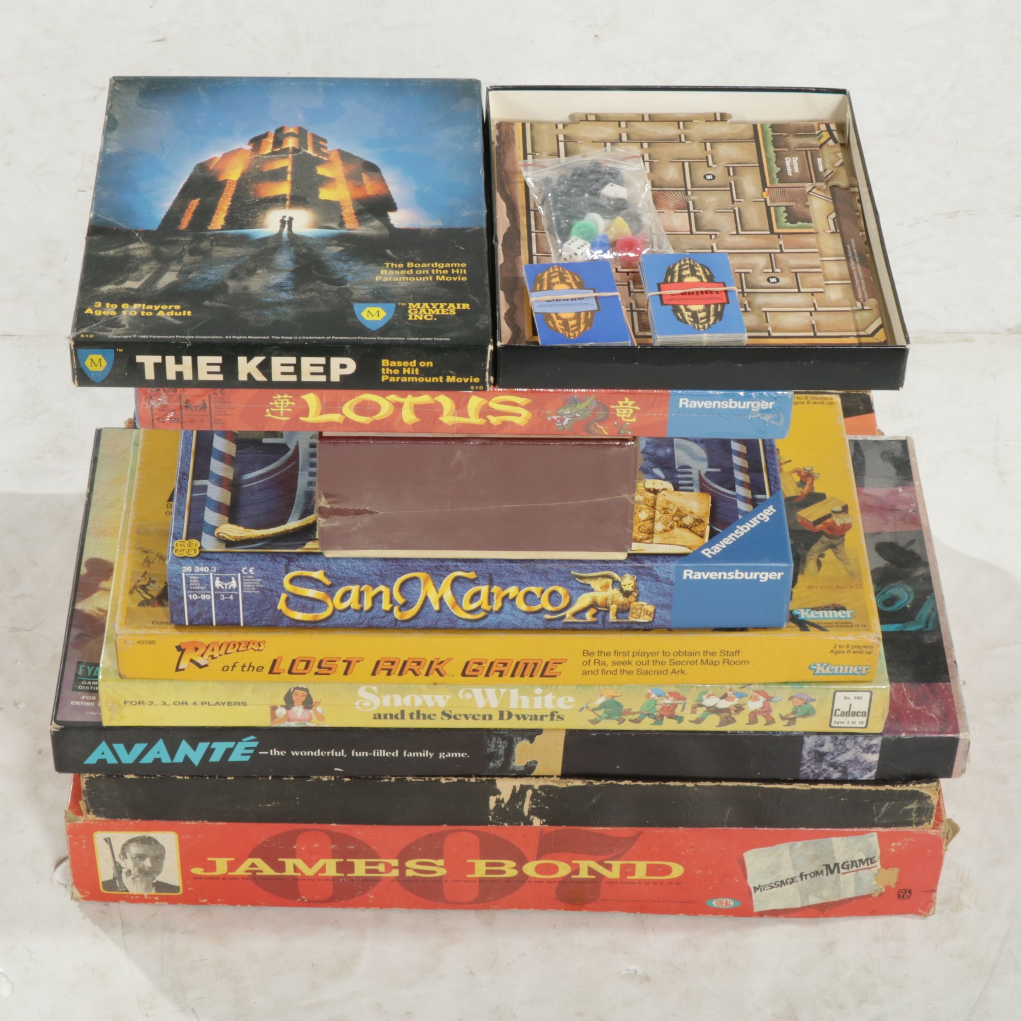 Indiana Jones, James Bond & Other Adventure Board Games