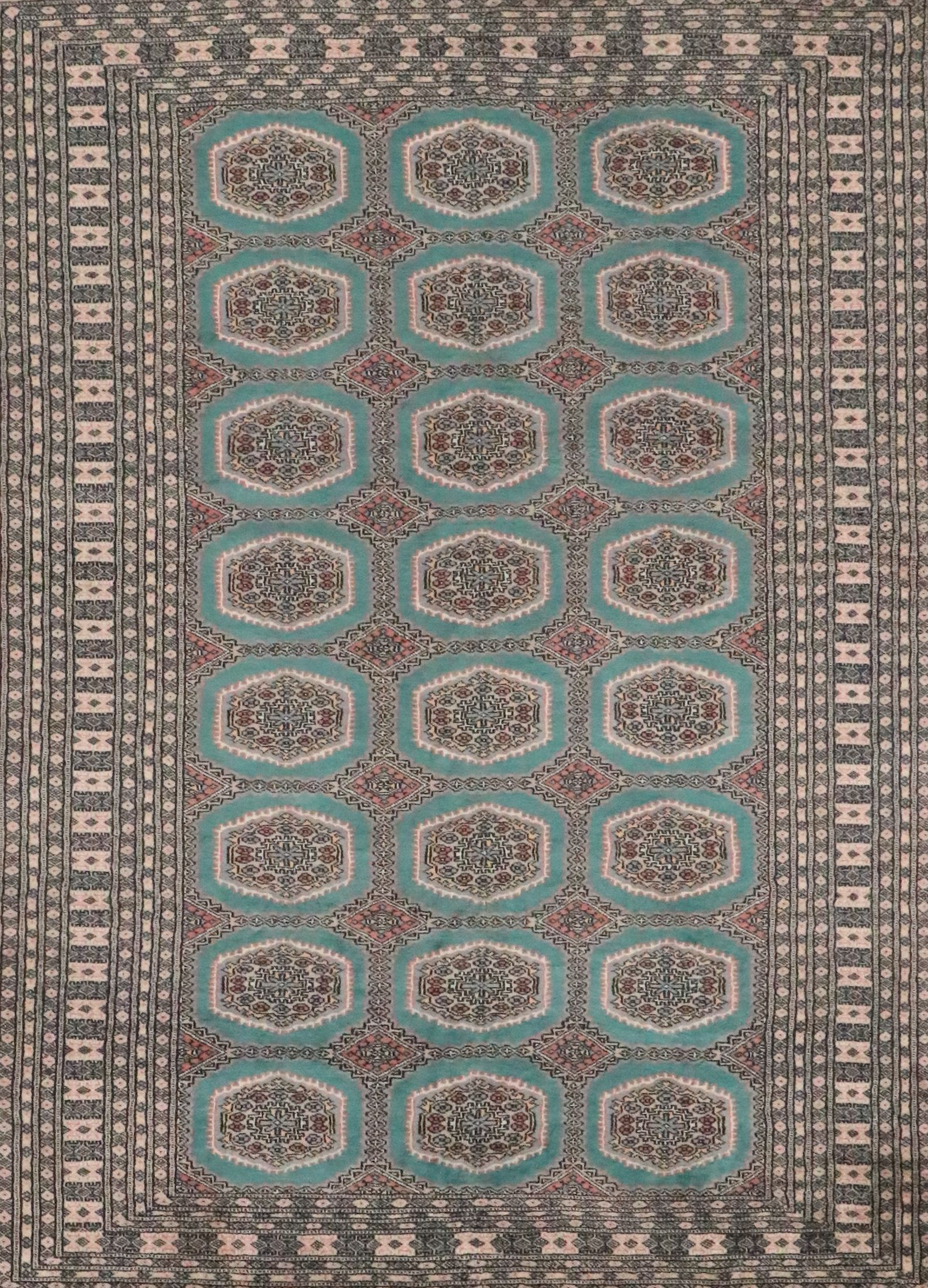 5'4 x 8'1 Hand-Knotted Pakistani Bokhara Area Rug