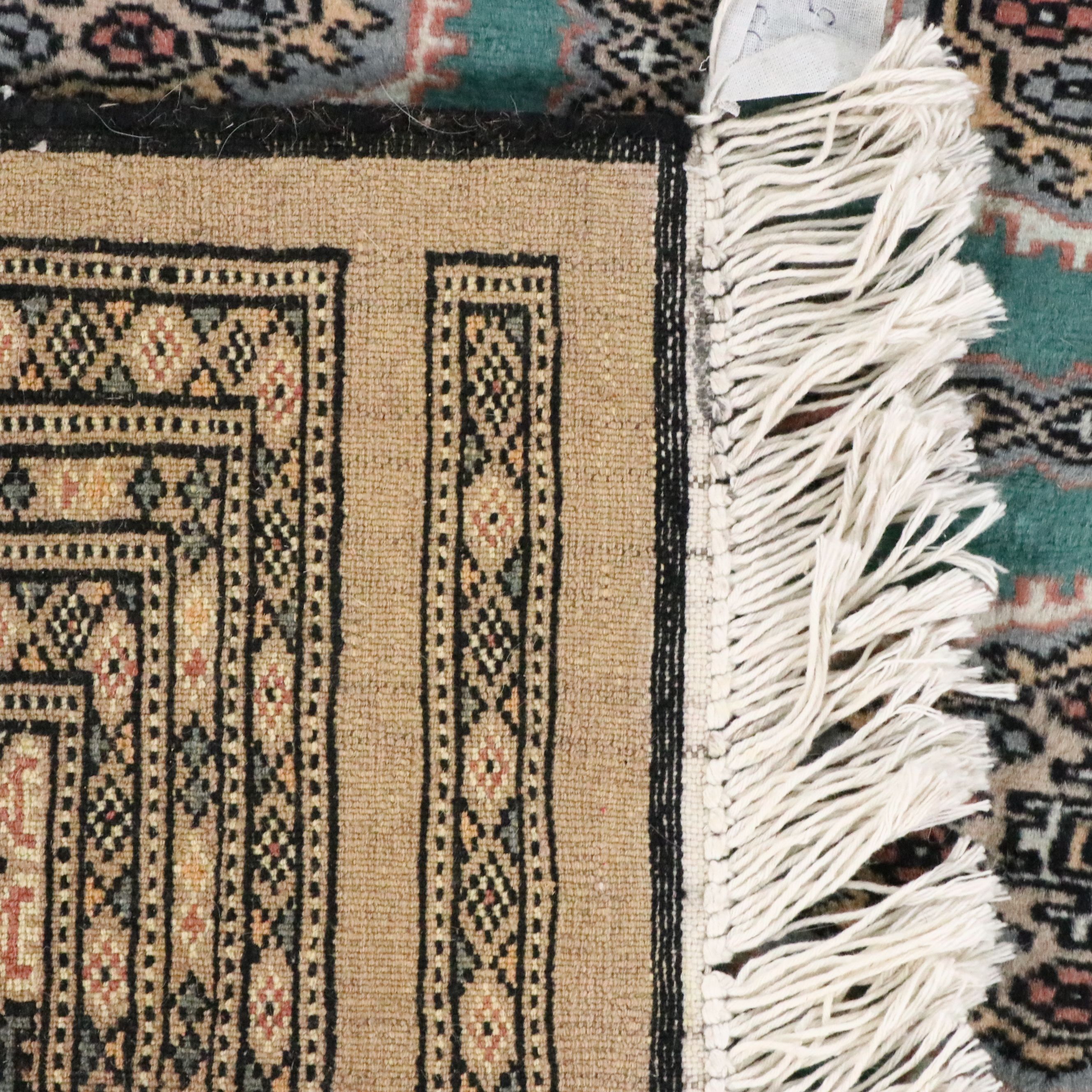 5'4 x 8'1 Hand-Knotted Pakistani Bokhara Area Rug