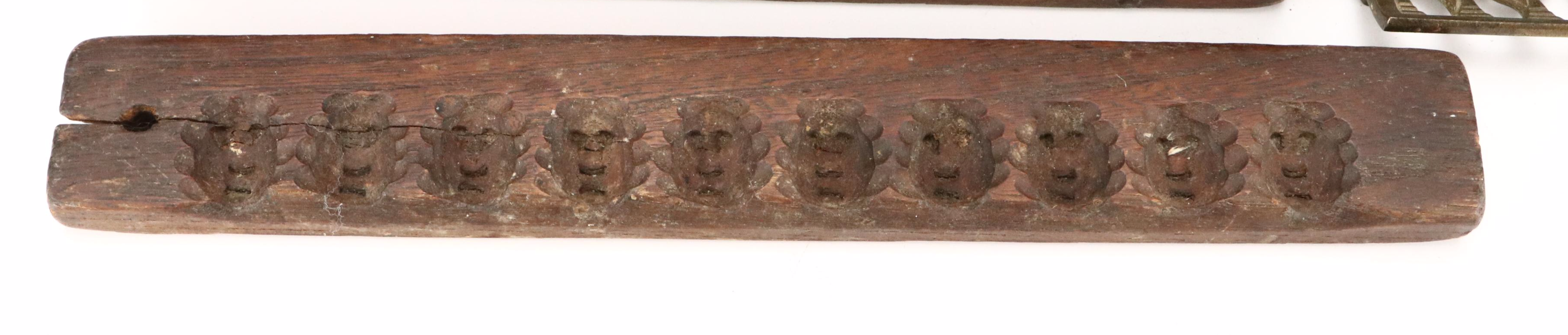 Antique Brass Rolltop Inkwell, Victorian Wooden Candy Mold, and More Décor