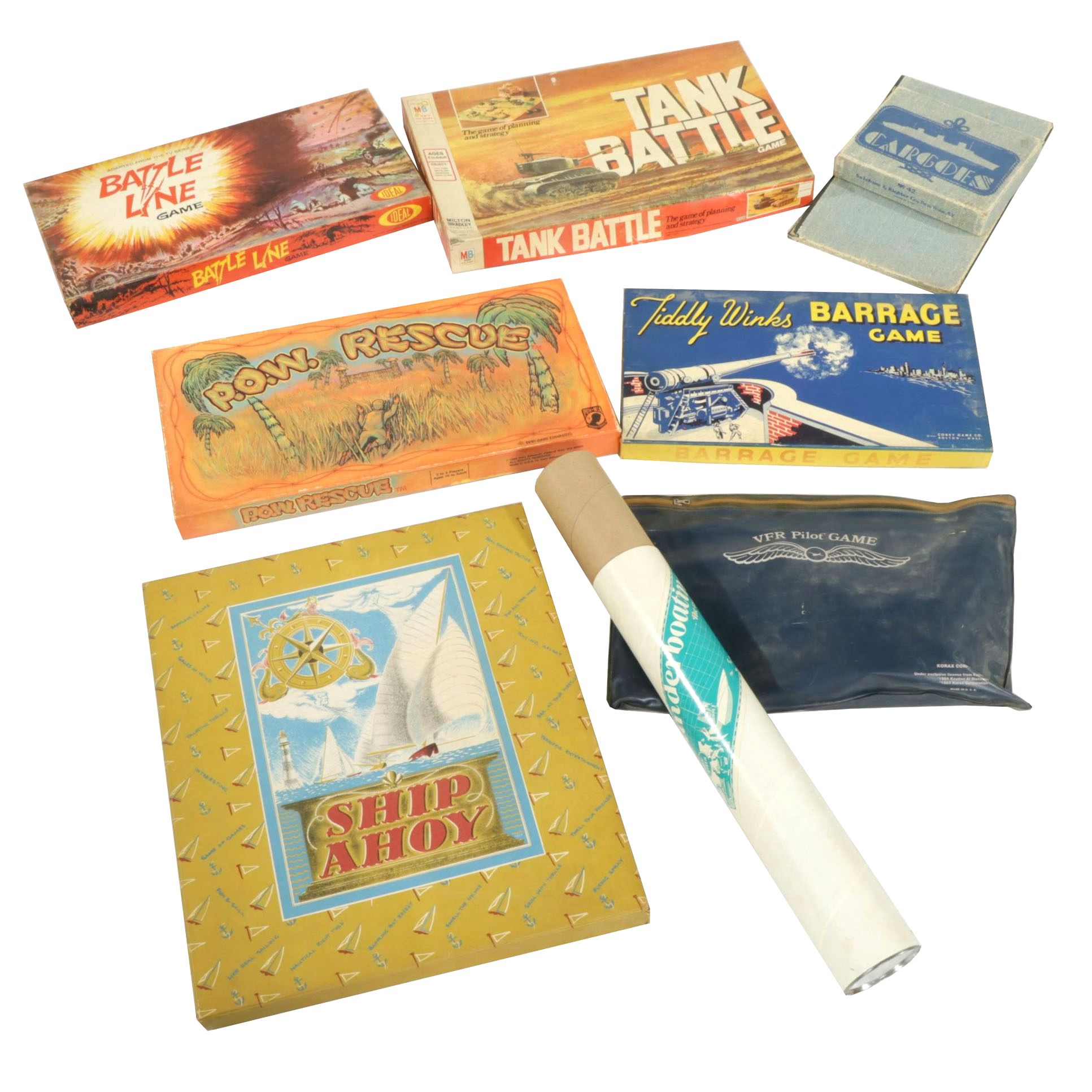 Milton Bradley "Tank Battle", Ideal "Battle Line" and More Board Games