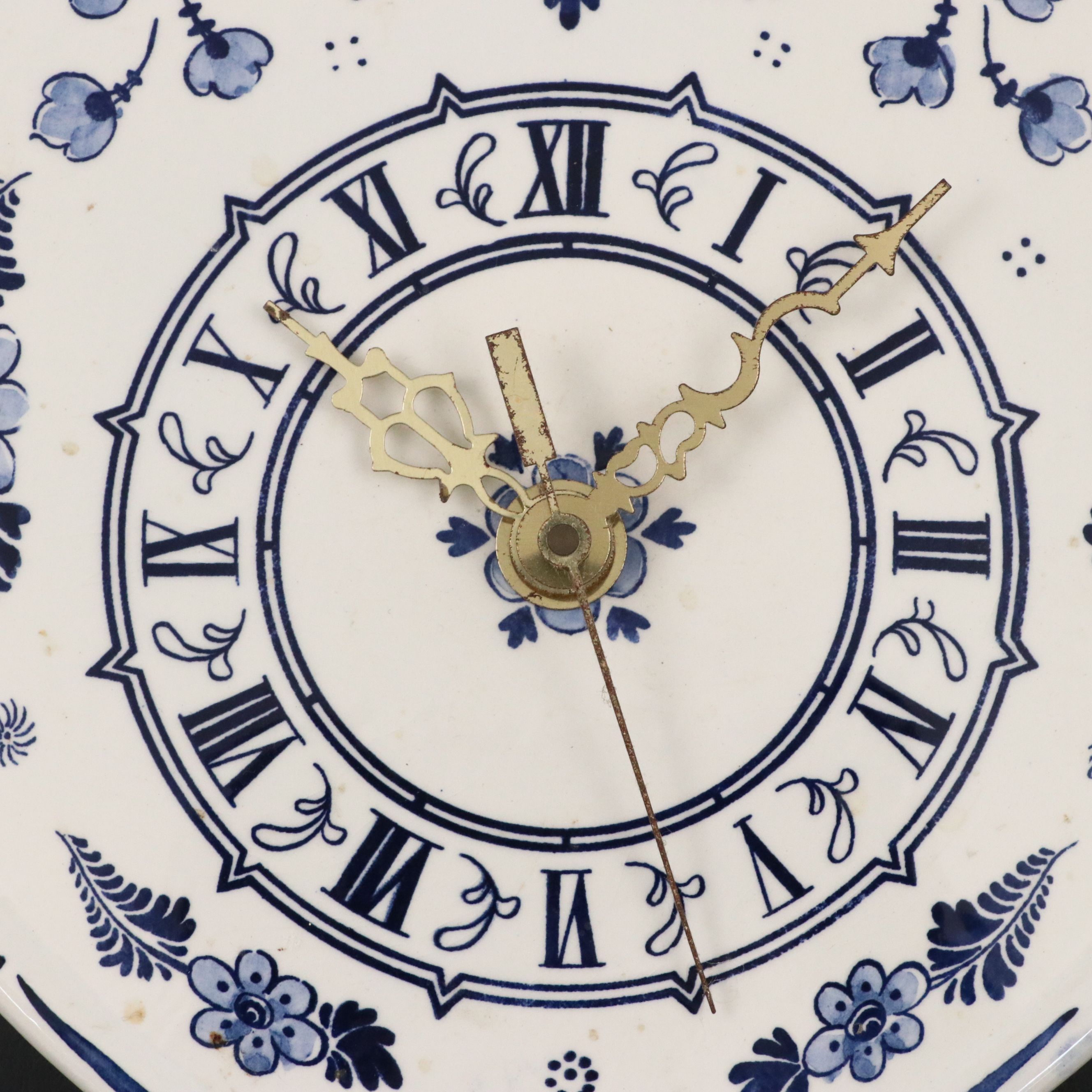 Royal Goedewaagen "Ohio" Canisters with Other Delft Candlesticks and Clock