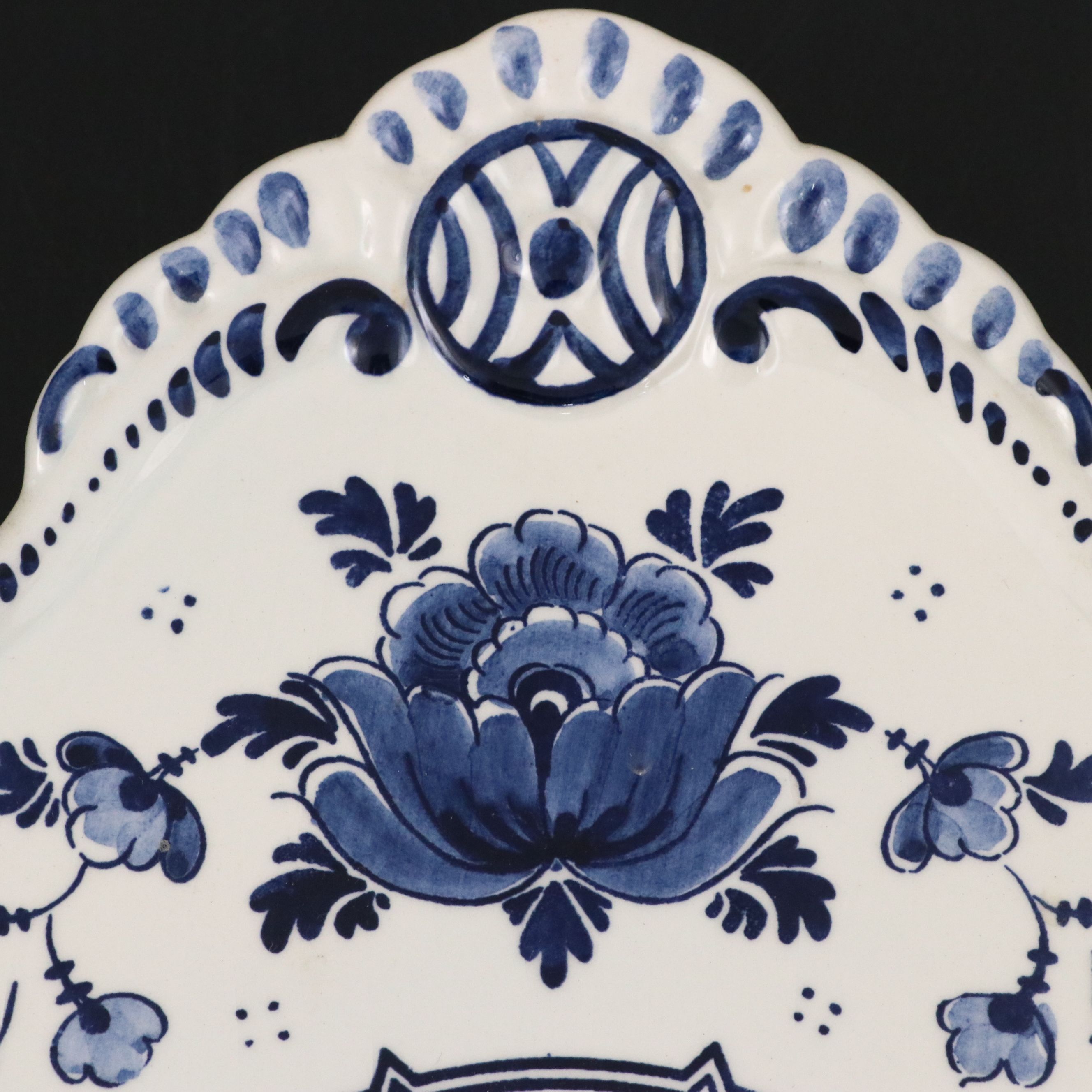 Royal Goedewaagen "Ohio" Canisters with Other Delft Candlesticks and Clock