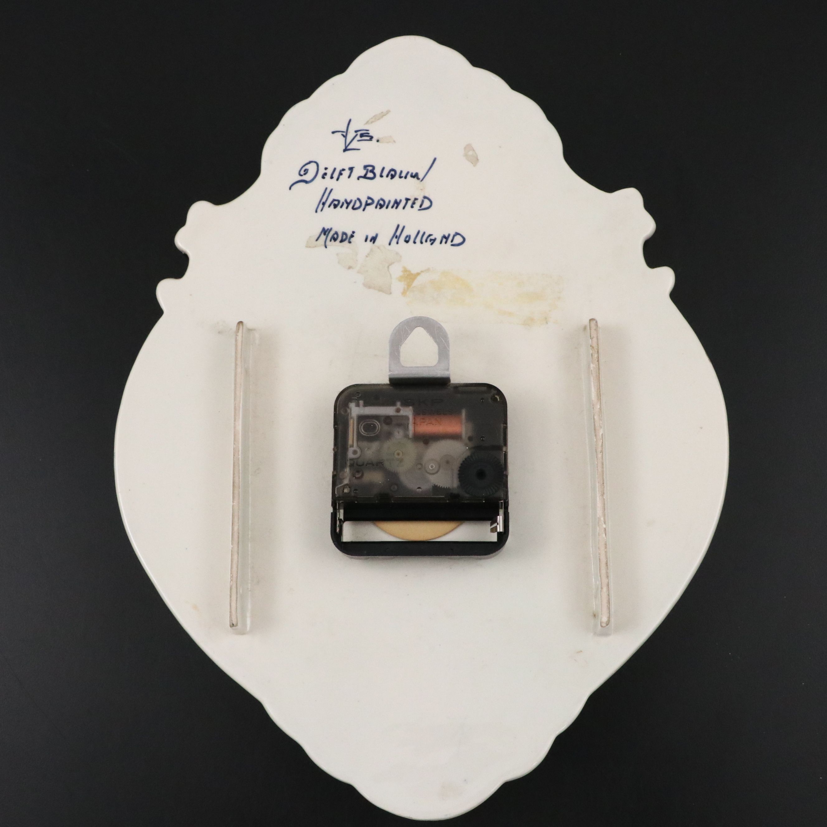 Royal Goedewaagen "Ohio" Canisters with Other Delft Candlesticks and Clock