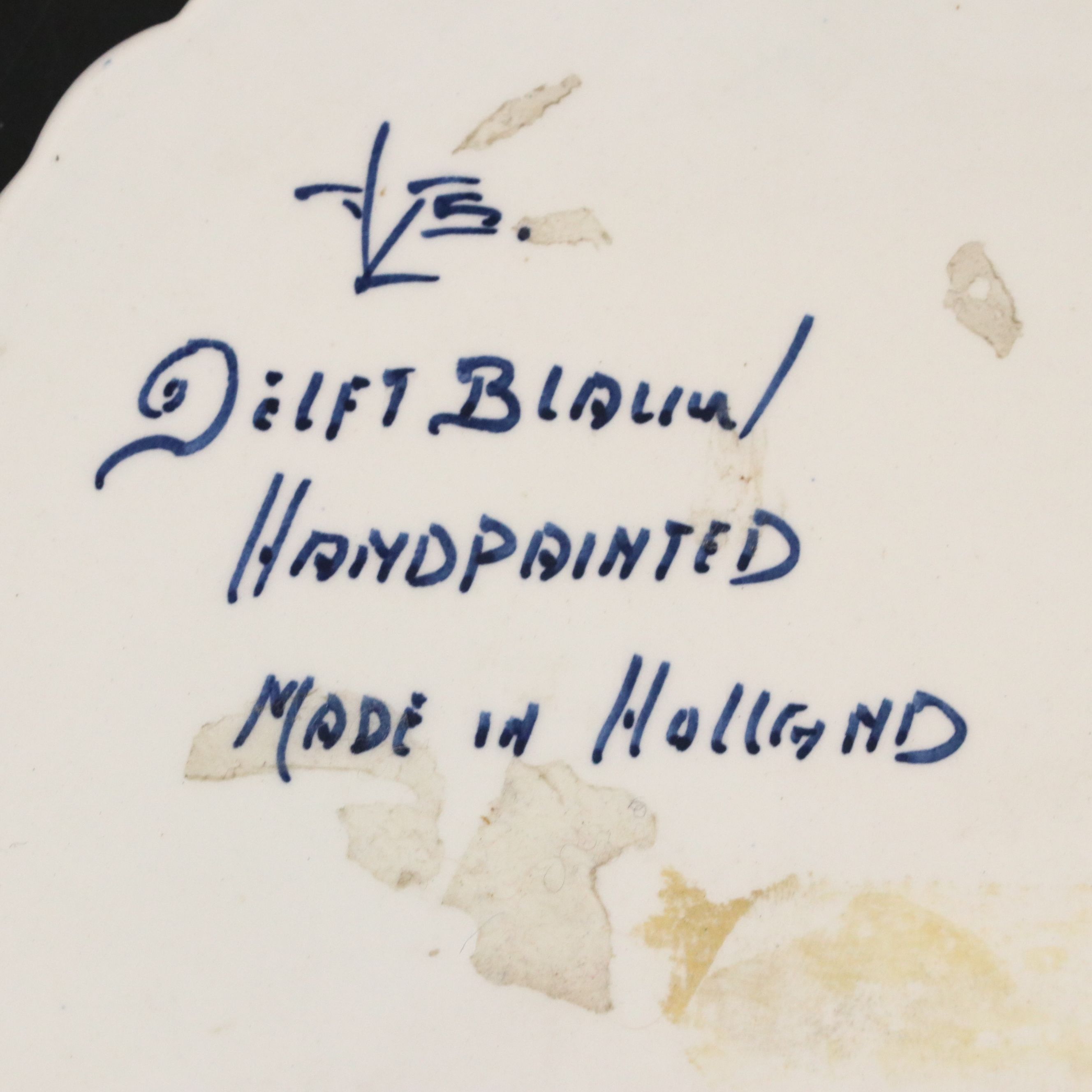 Royal Goedewaagen "Ohio" Canisters with Other Delft Candlesticks and Clock