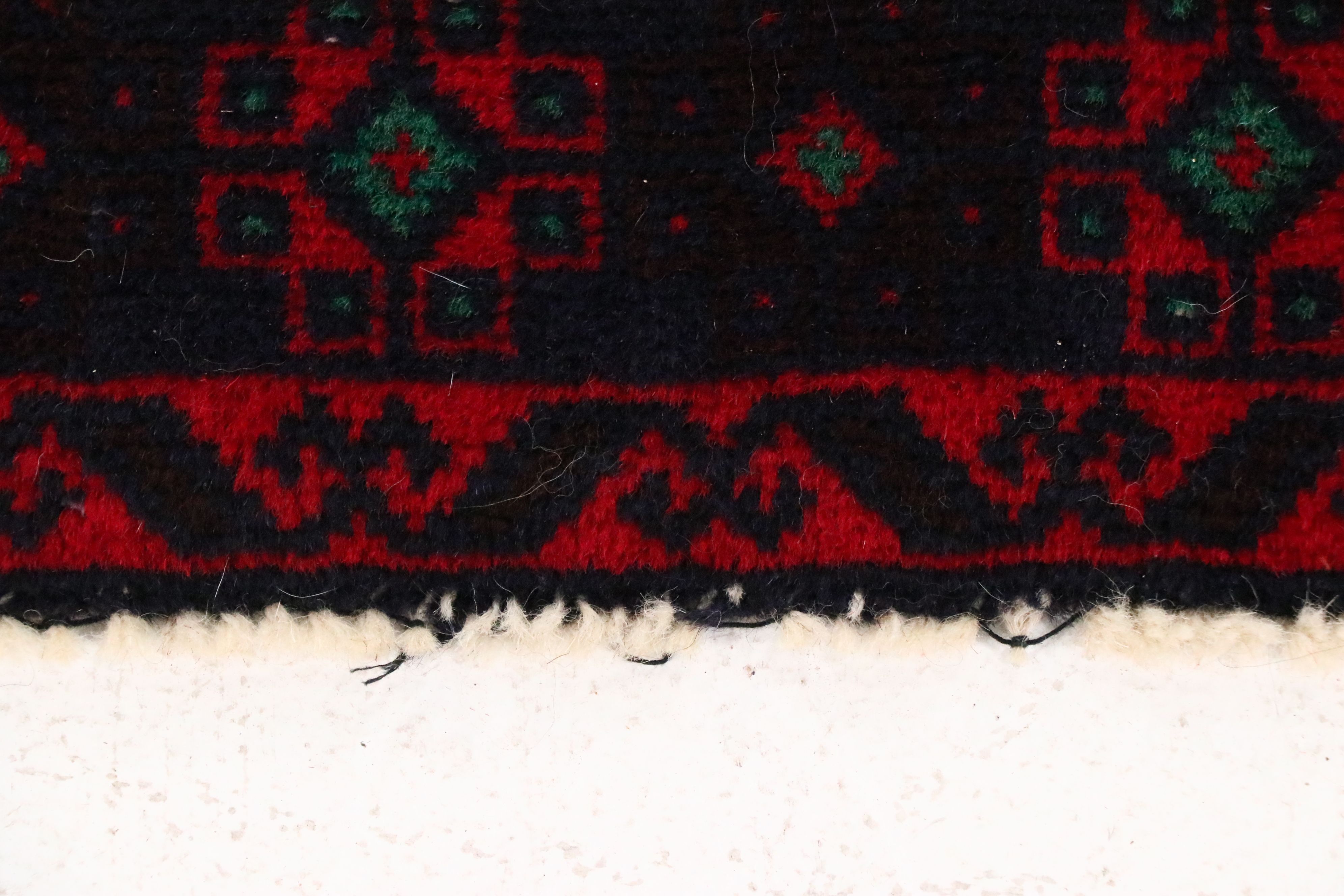 3'4 x 6'6 Hand-Knotted Afghan Baluch Area Rug