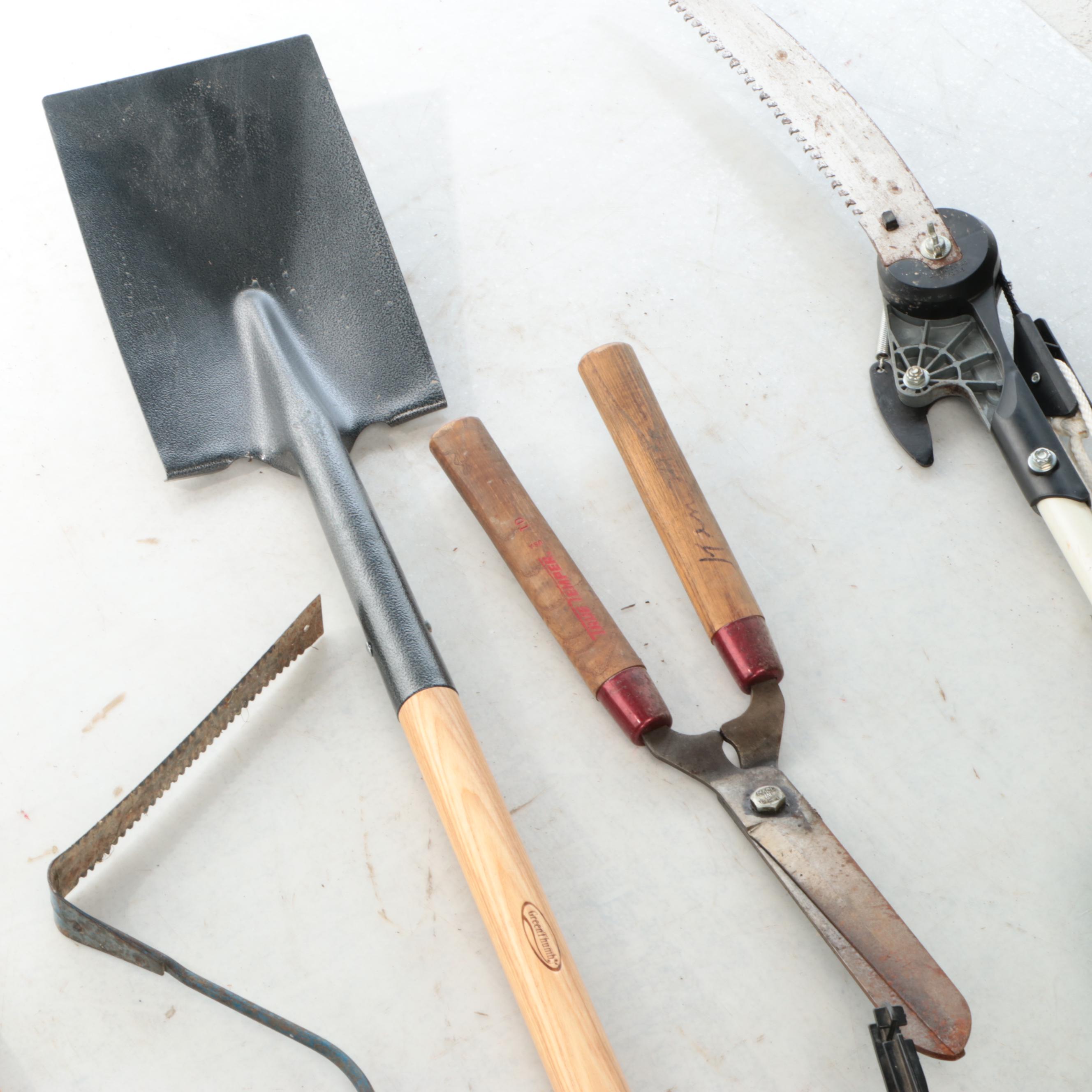 Scotts Turf Builder Seeder, Fiskars Tee Pruner with Hedge Trimmers and More