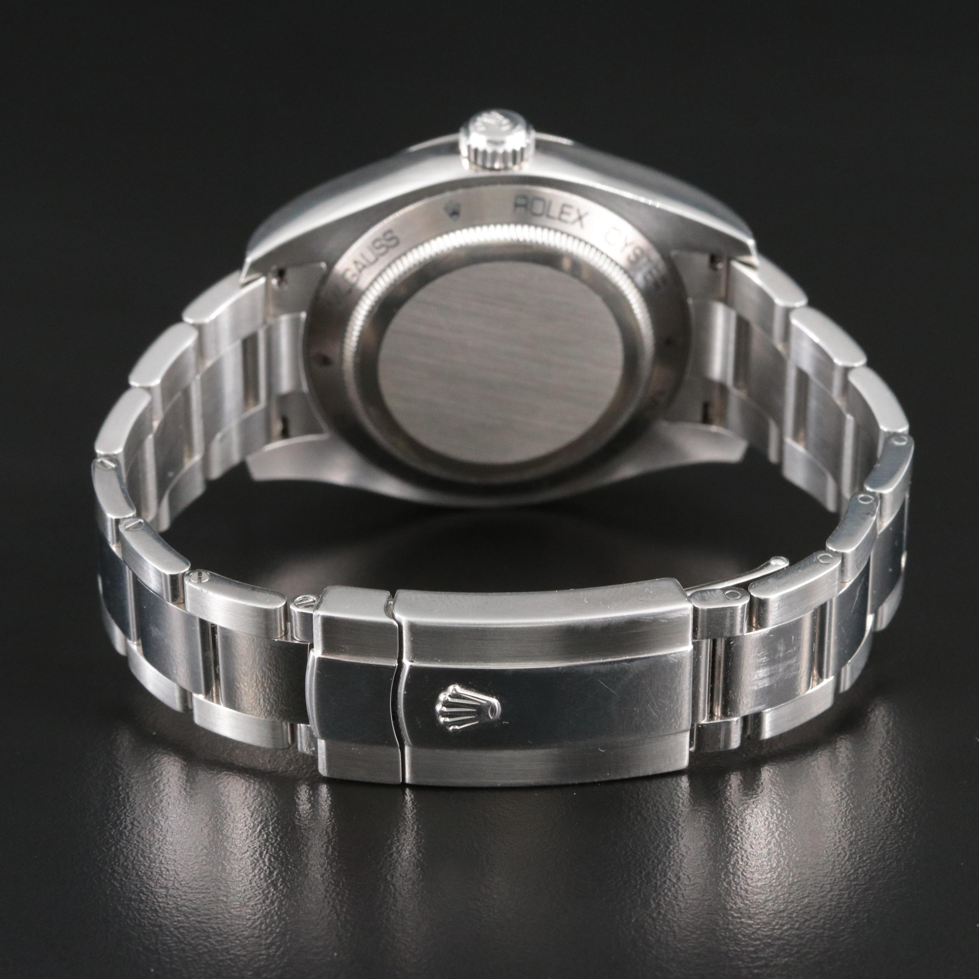 Rolex Milgauss Green Crystal Black Dial 116400V Watch