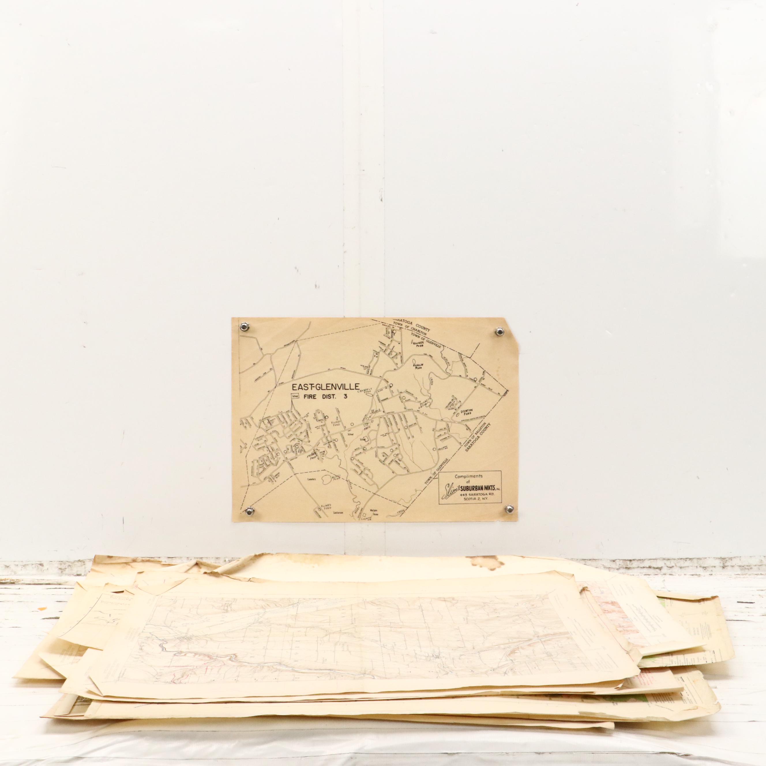 Collection of Geological and Topographic Maps of New York State, Mid-20th C.