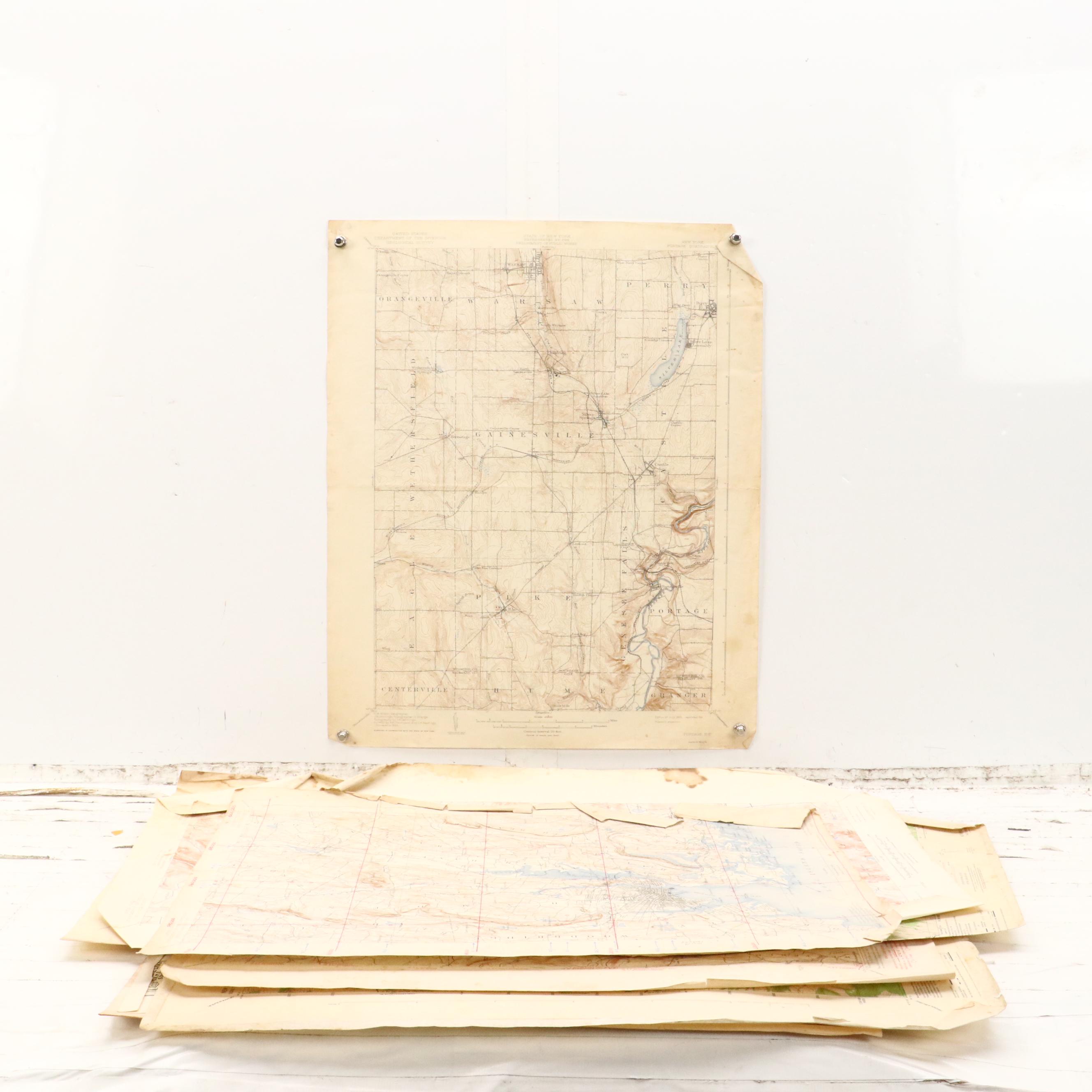 Collection of Geological and Topographic Maps of New York State, Mid-20th C.