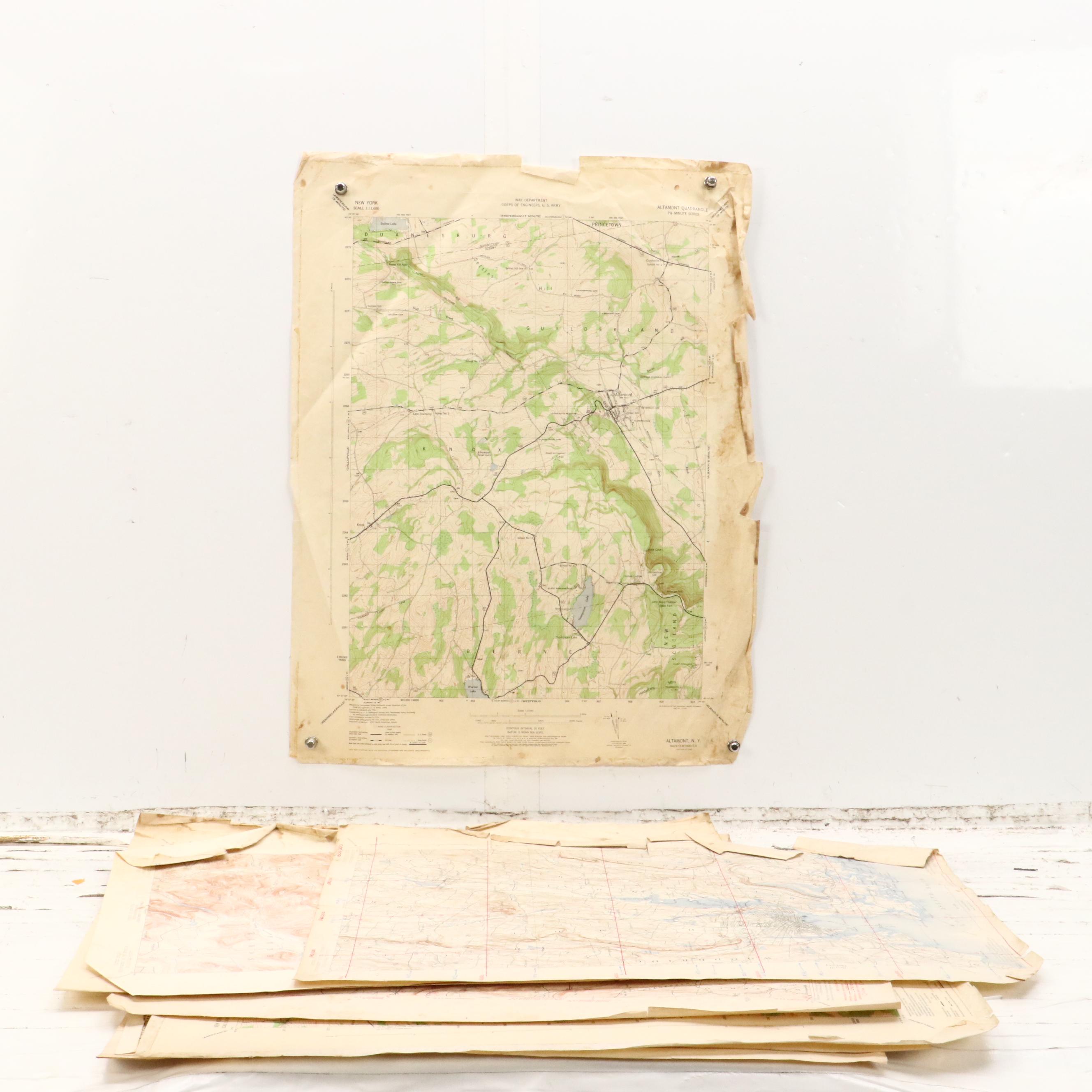 Collection of Geological and Topographic Maps of New York State, Mid-20th C.