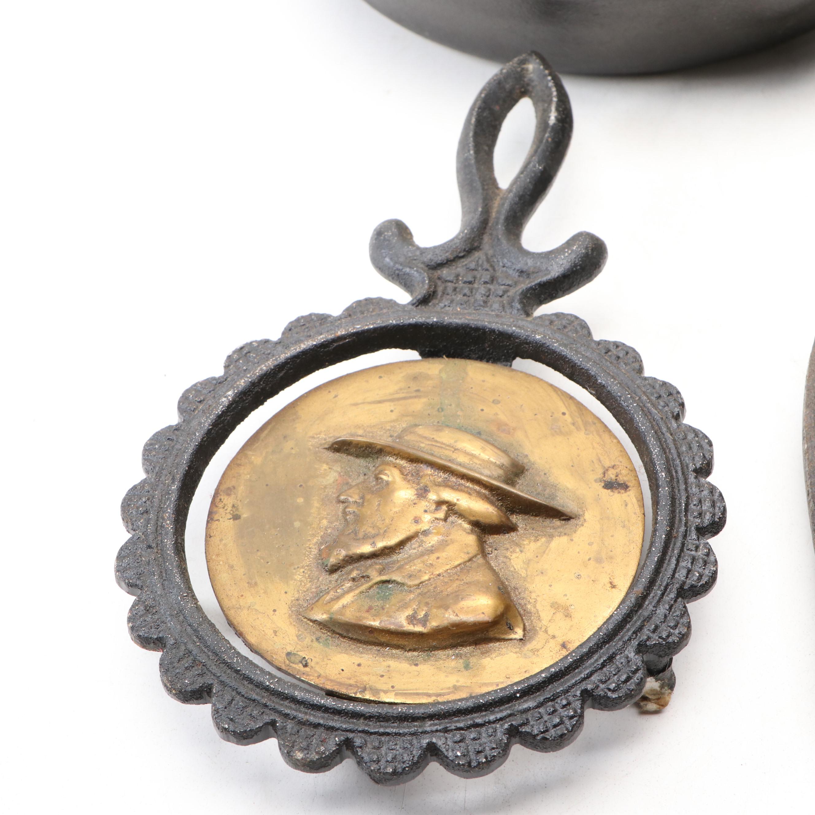 Wilton Amish Figurines with Keilen Cast Iron Skillet and More Kitchen Décor