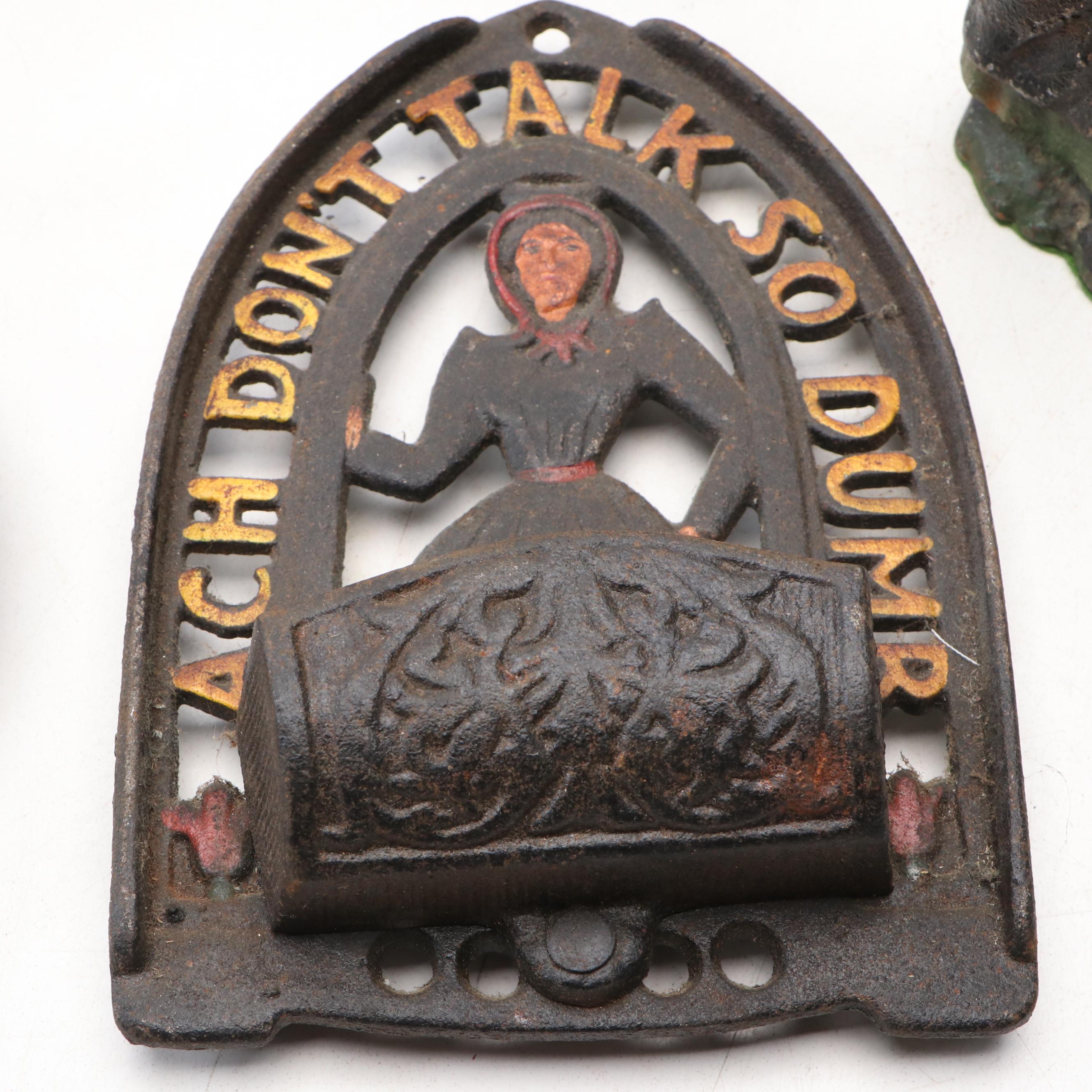 Wilton Amish Figurines with Keilen Cast Iron Skillet and More Kitchen Décor