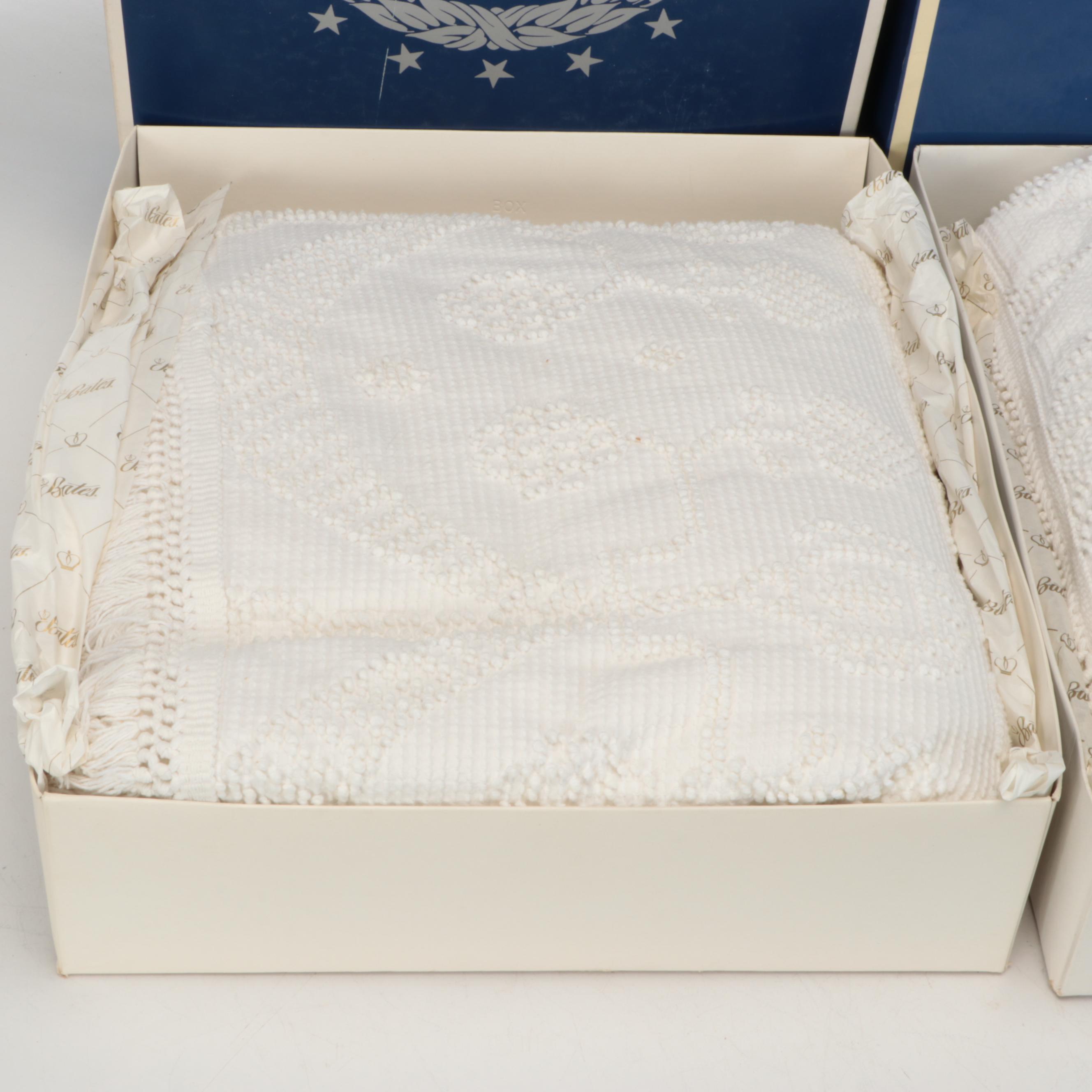 Bates "George Washington's Choice" Chenille Twin Size Bedspreads
