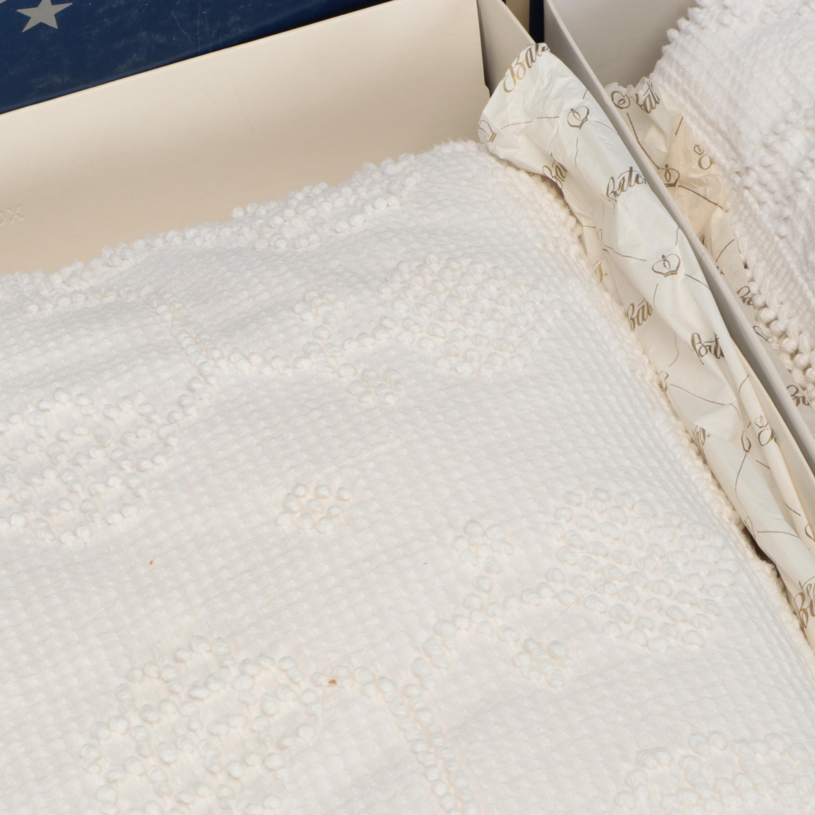 Bates "George Washington's Choice" Chenille Twin Size Bedspreads
