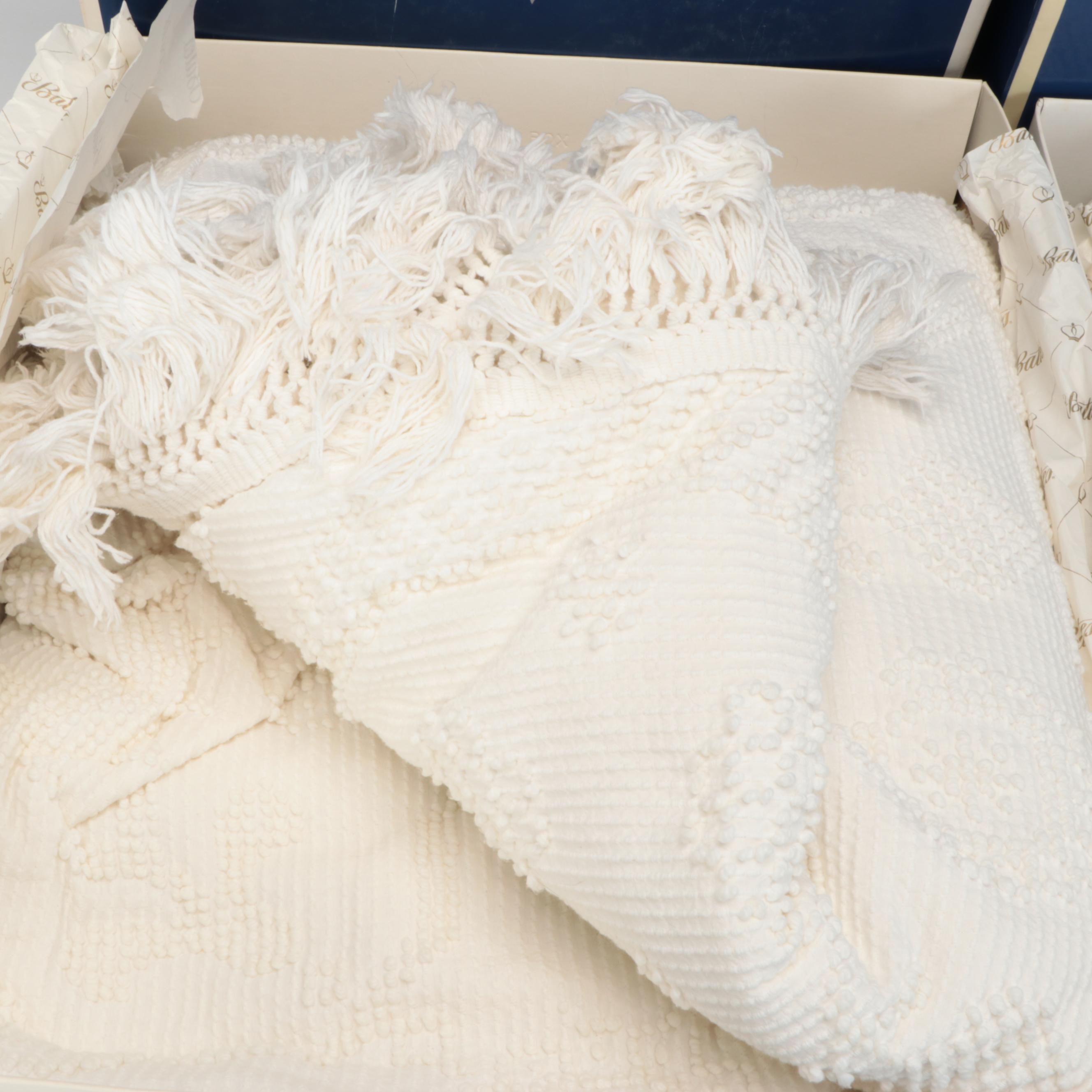 Bates "George Washington's Choice" Chenille Twin Size Bedspreads