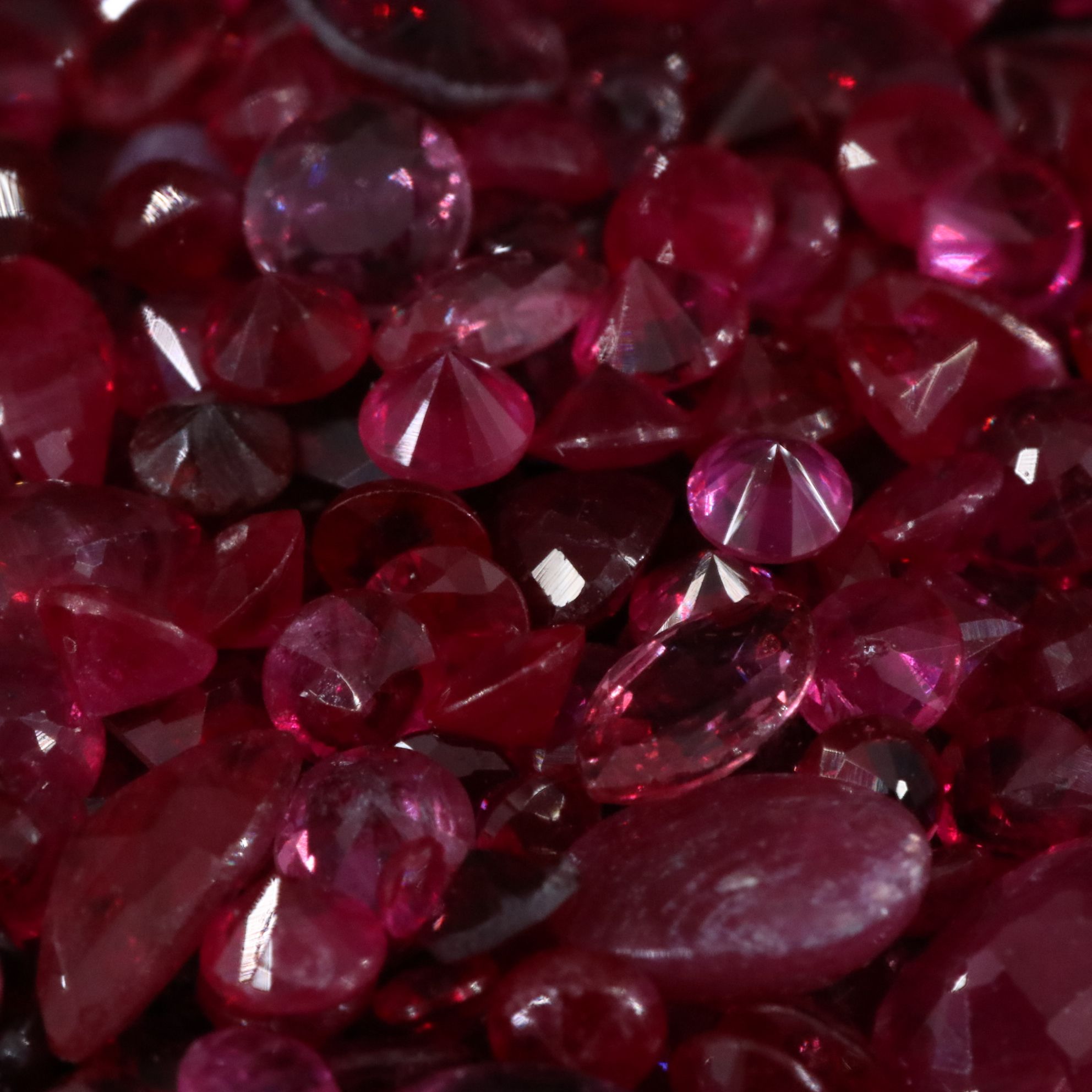 Loose 75.31 CTW Gemstone Lot Including Ruby and Lab Grown Ruby