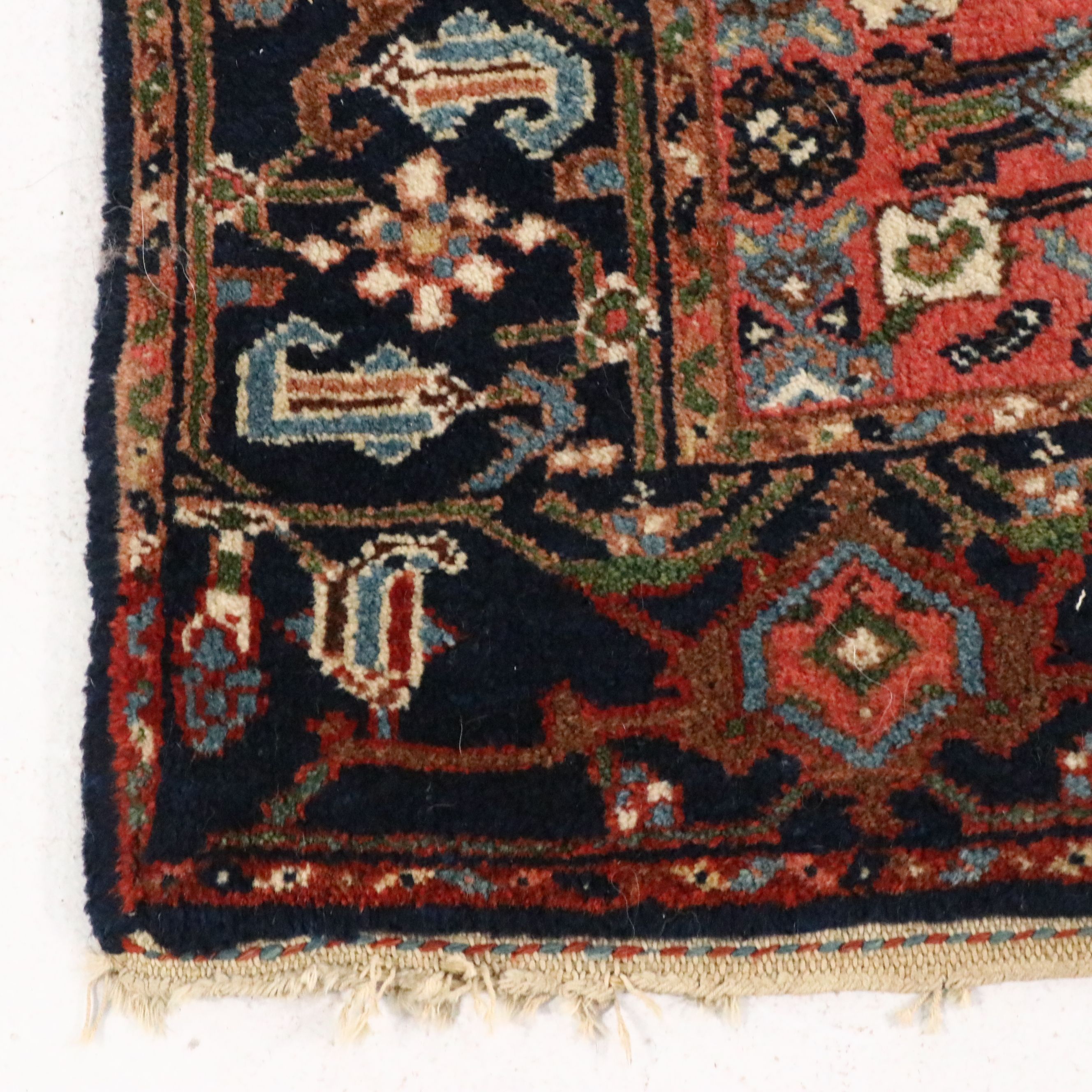 2'10 x 17" Hand-Knotted Persian Veramin Carpet Runner or Stair Runner