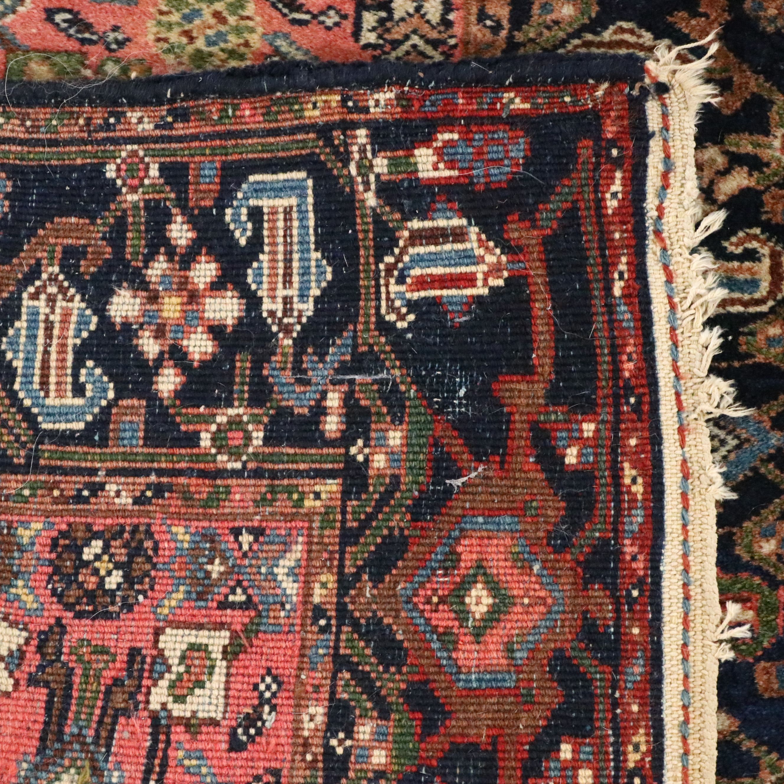 2'10 x 17" Hand-Knotted Persian Veramin Carpet Runner or Stair Runner