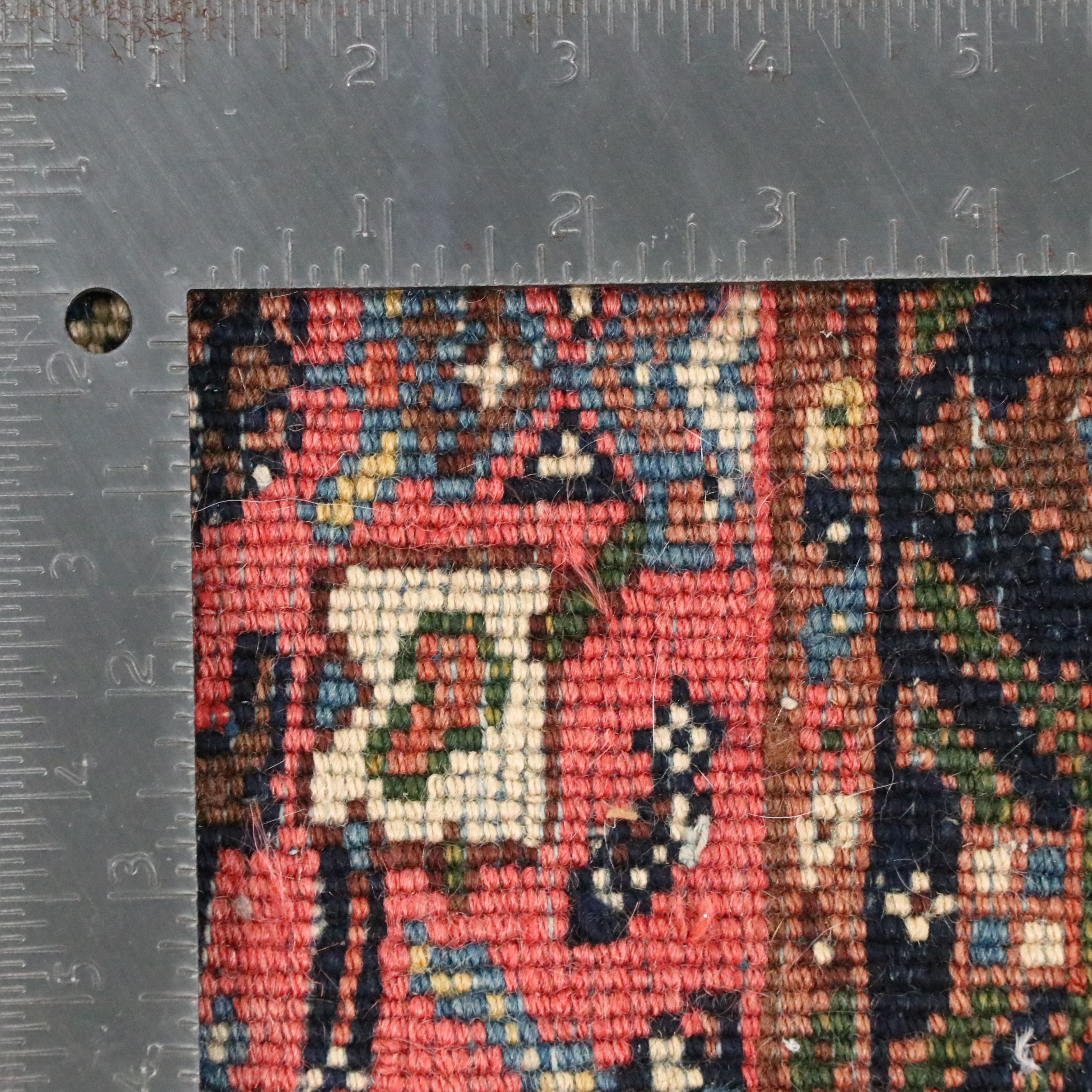 2'10 x 17" Hand-Knotted Persian Veramin Carpet Runner or Stair Runner