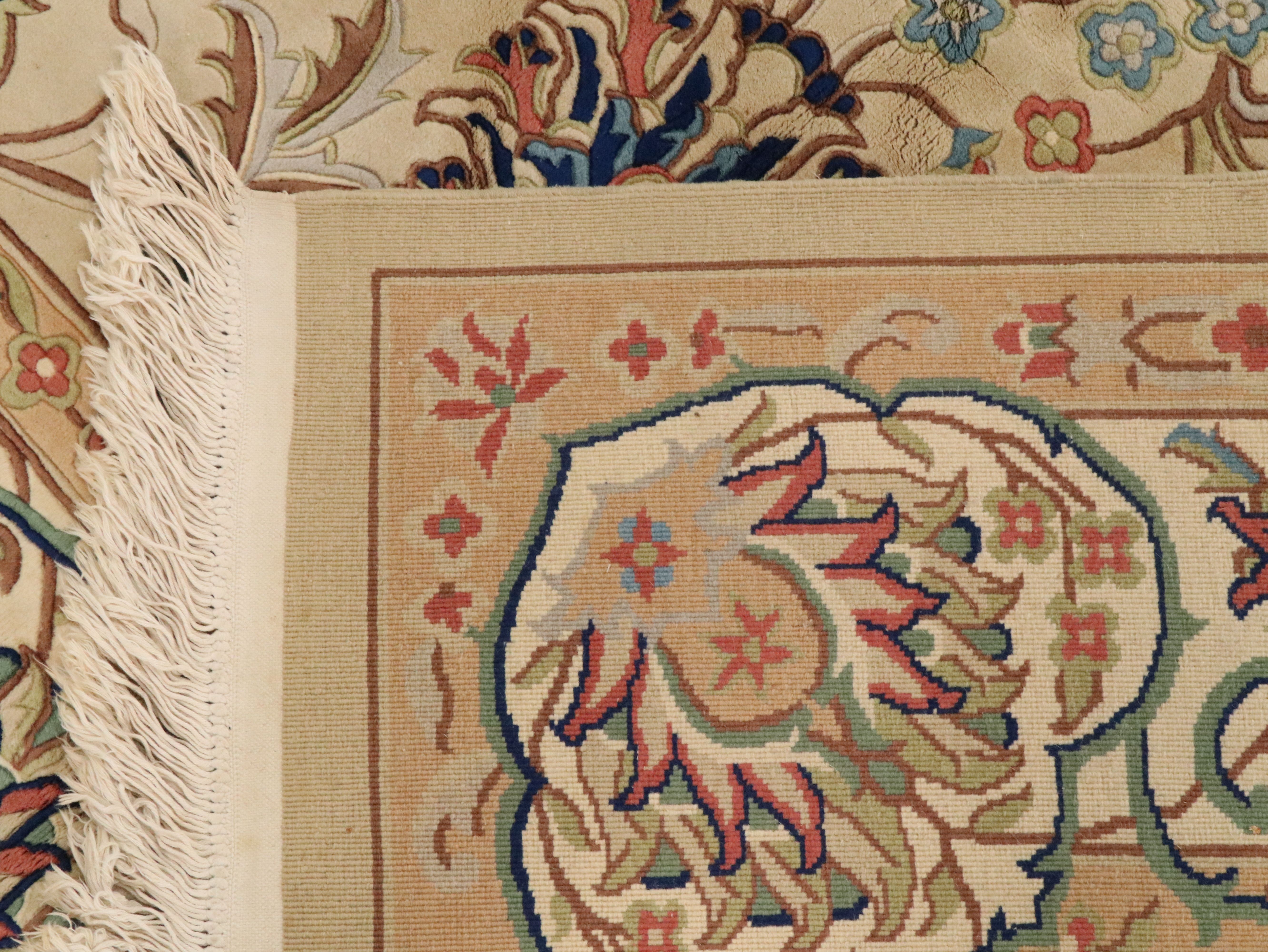 7'11 x 10'8 Hand-Knotted and Carved Sino-Persian Style Area Rug