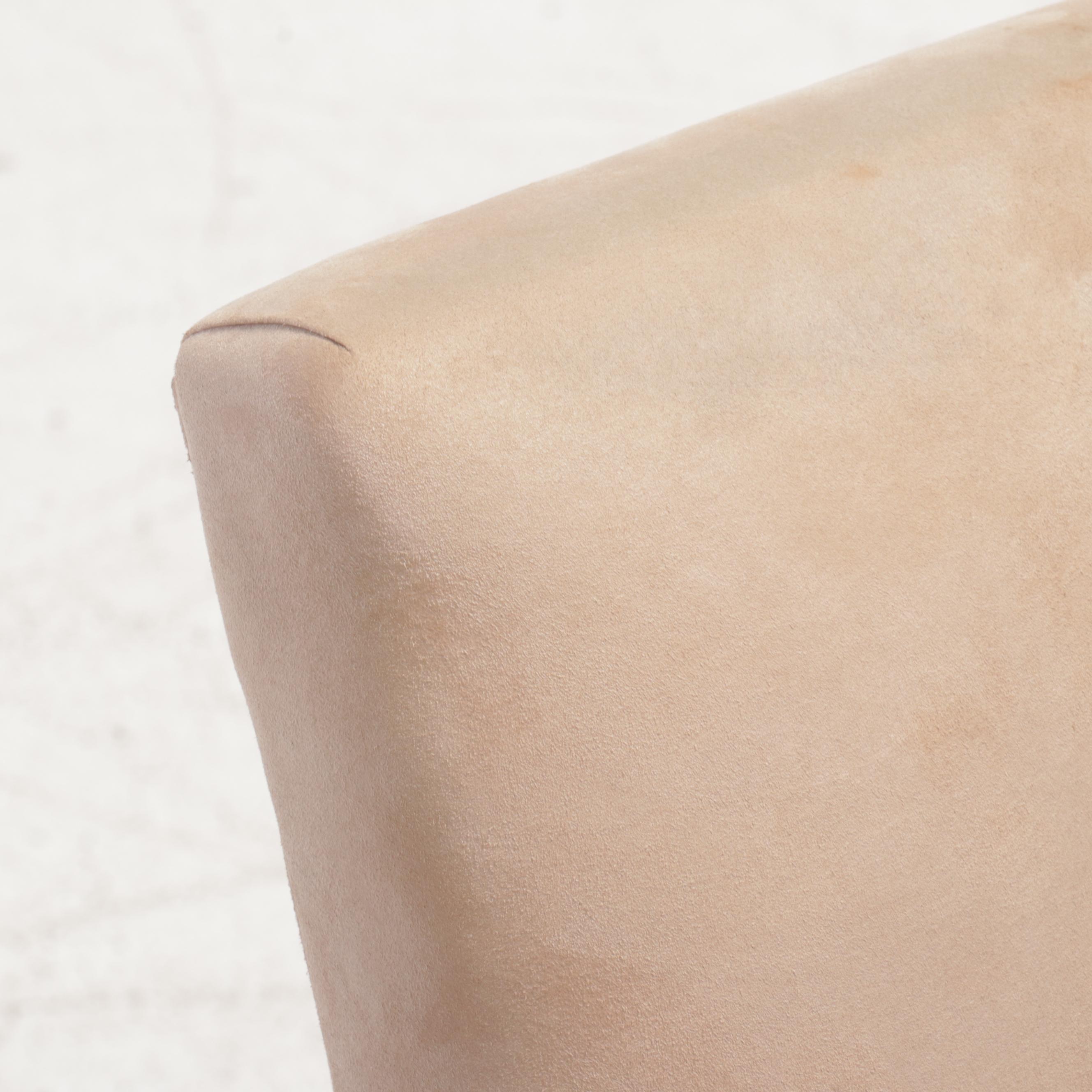 Contemporary Faux Suede Upholstered Side Chair