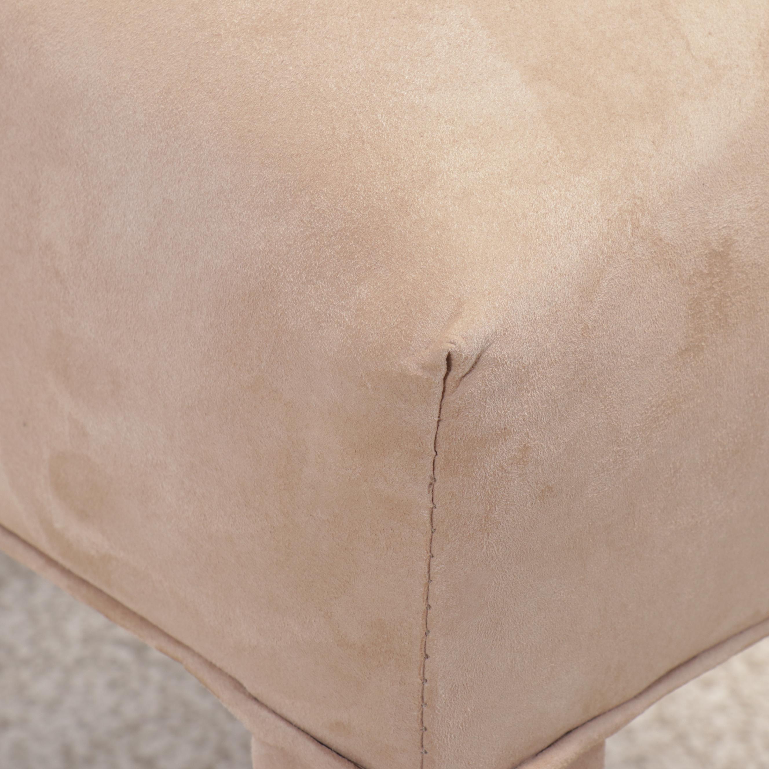 Contemporary Faux Suede Upholstered Side Chair