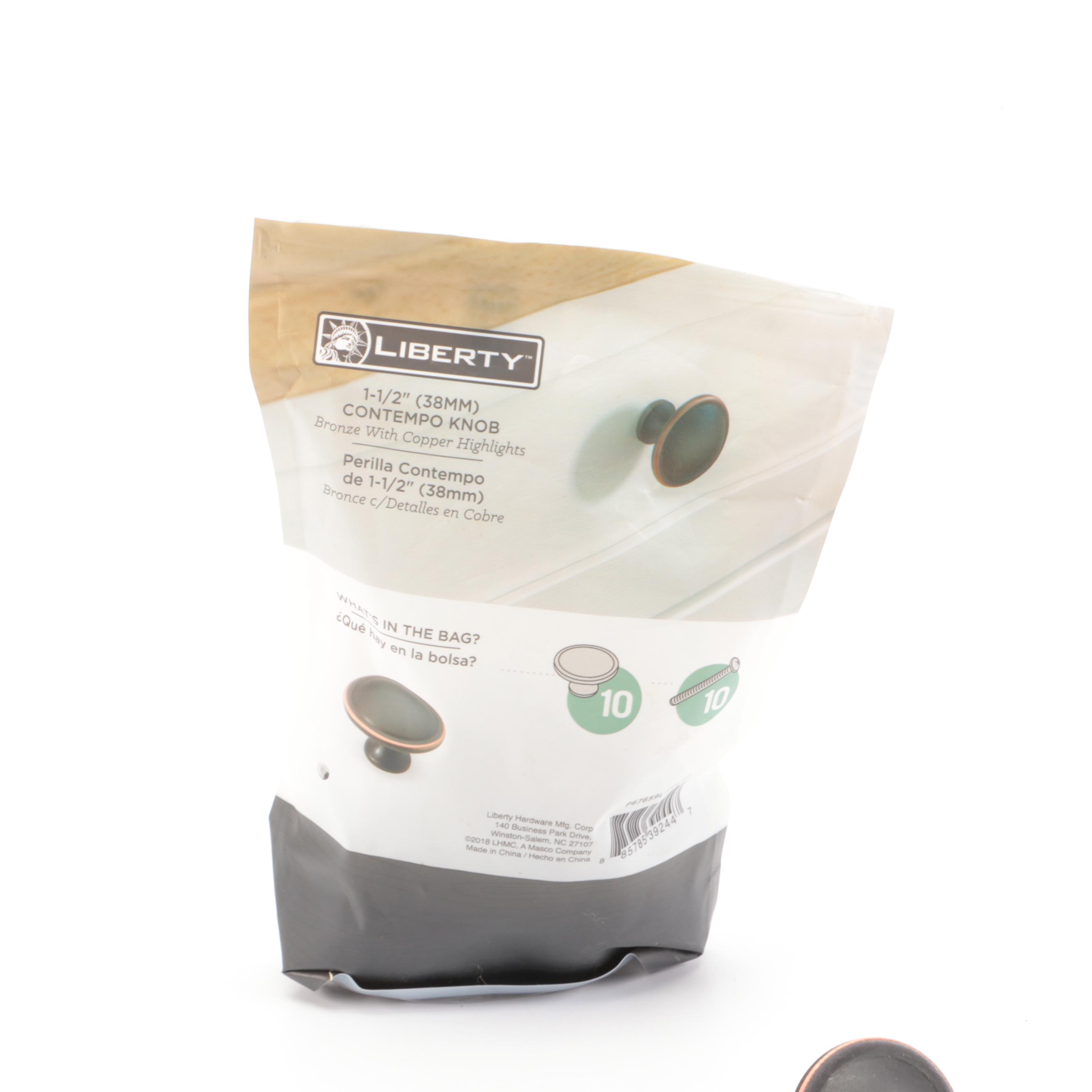 Liberty Bronze "Contempo" Cabinet Knobs