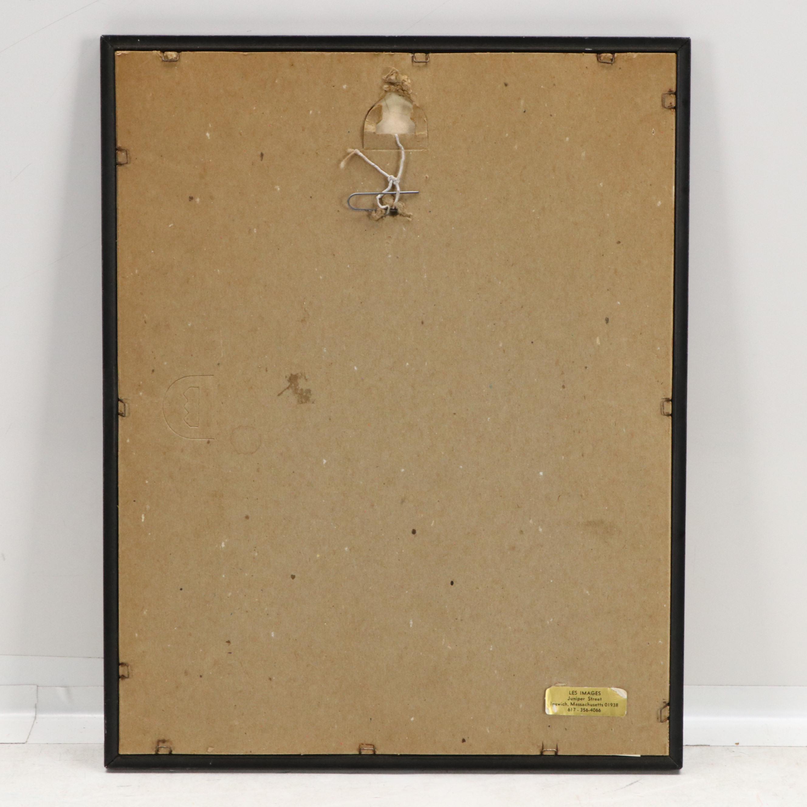 Offset Lithograph "Peaches Flambé," Late 20th Century