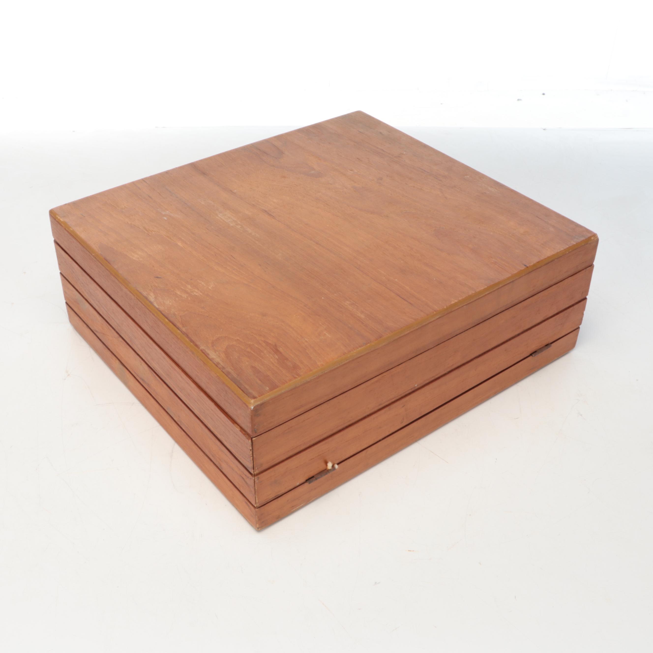 S. Samran Thai Brass Flatware with Presentation Chest, Mid-20th Century