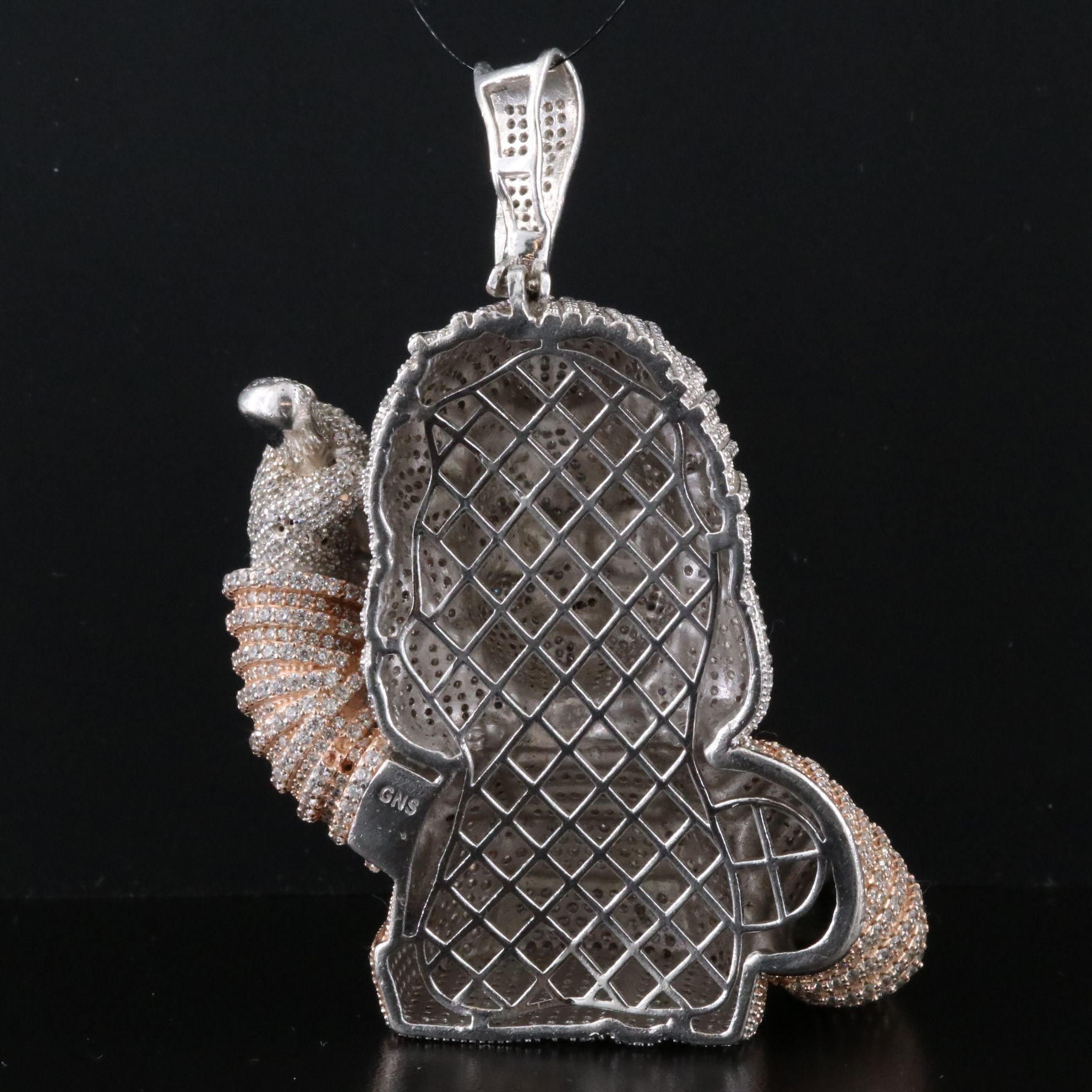 Sterling CZ Chucky the Doll Pavé Pendant