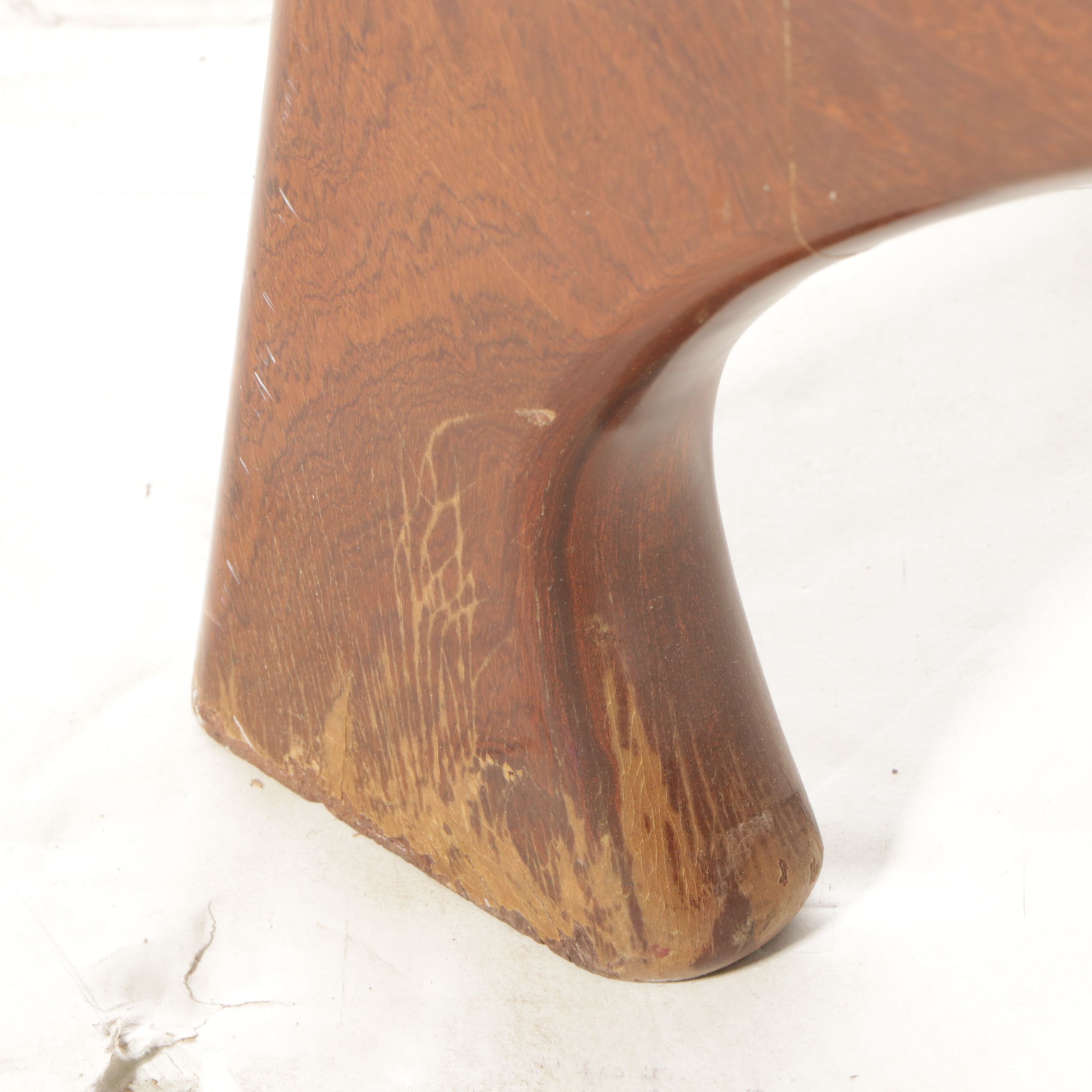 Damask Upholstered High-Back Armchair