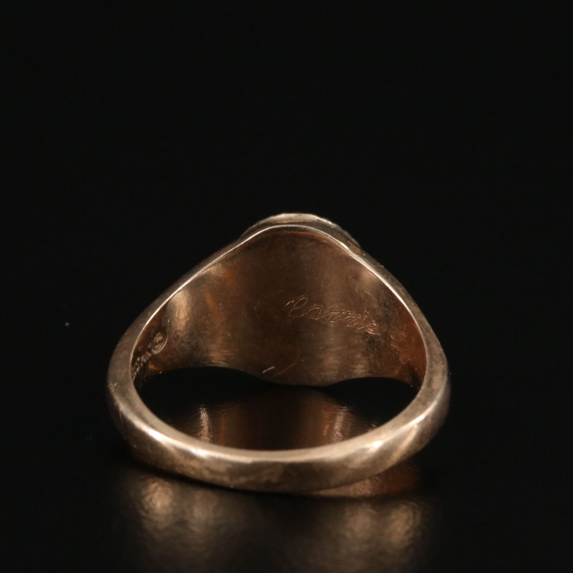 Jostens Vintage 14K Topaz Doublet Class Ring