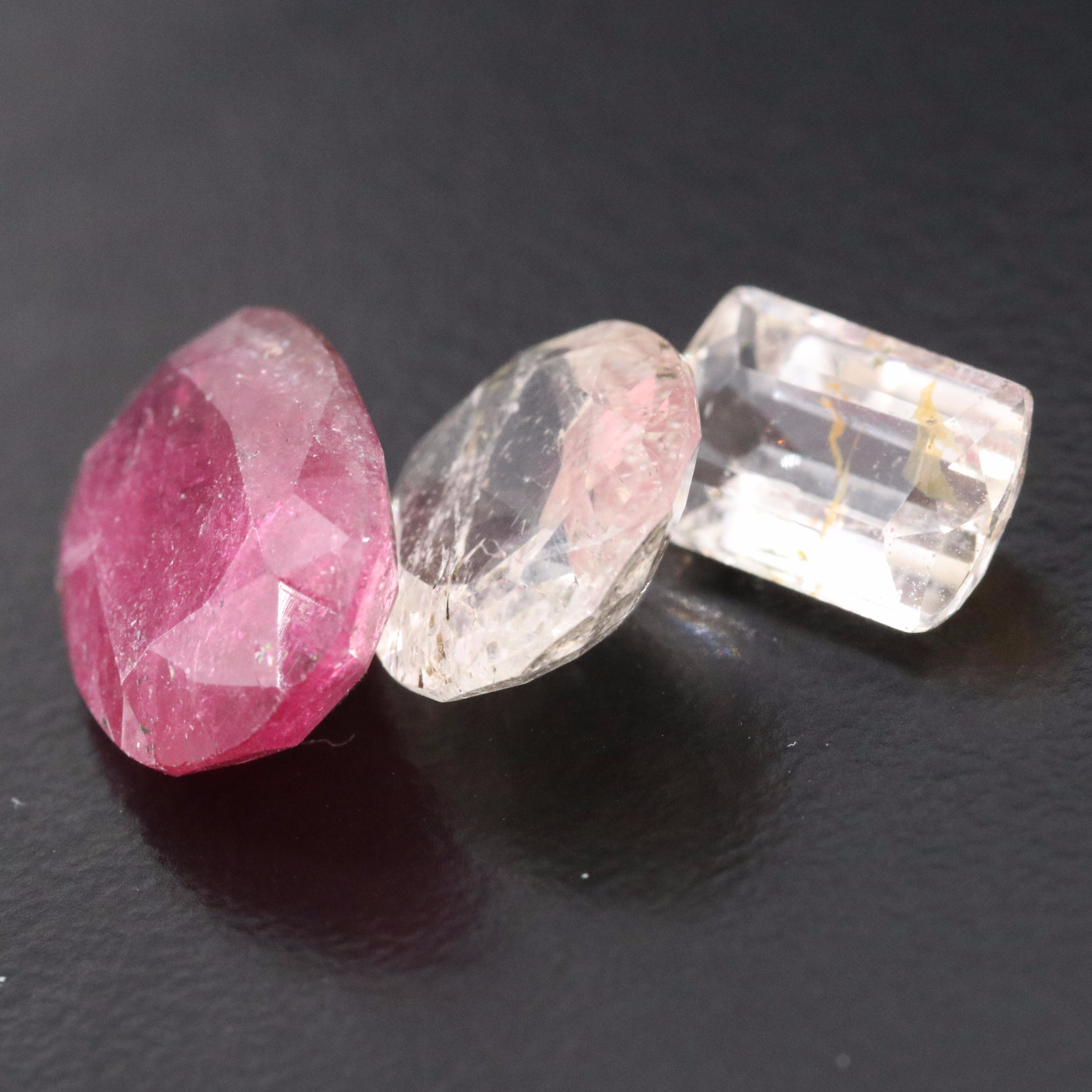Loose 80.94 CTW Gemstones Featuring Tourmaline, Spessartine and Rhodolite Garnet