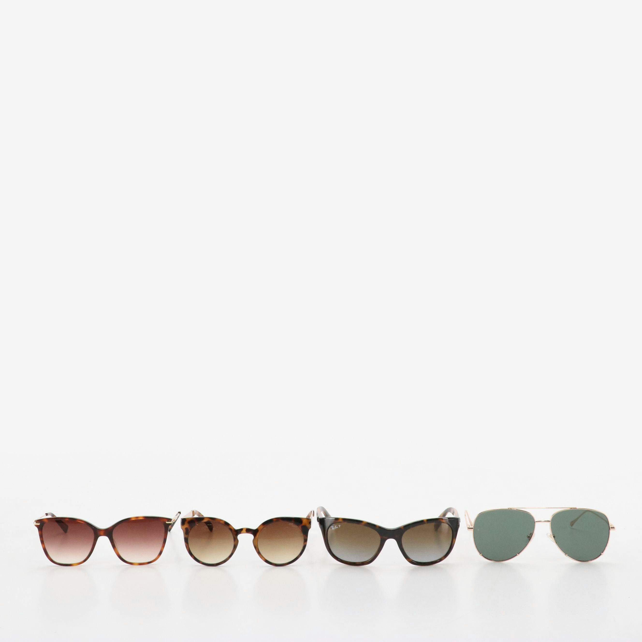 Ray-Ban RB 4216 Polarized w/ Longchamp, Diff Aviator and Komono Sunglasses