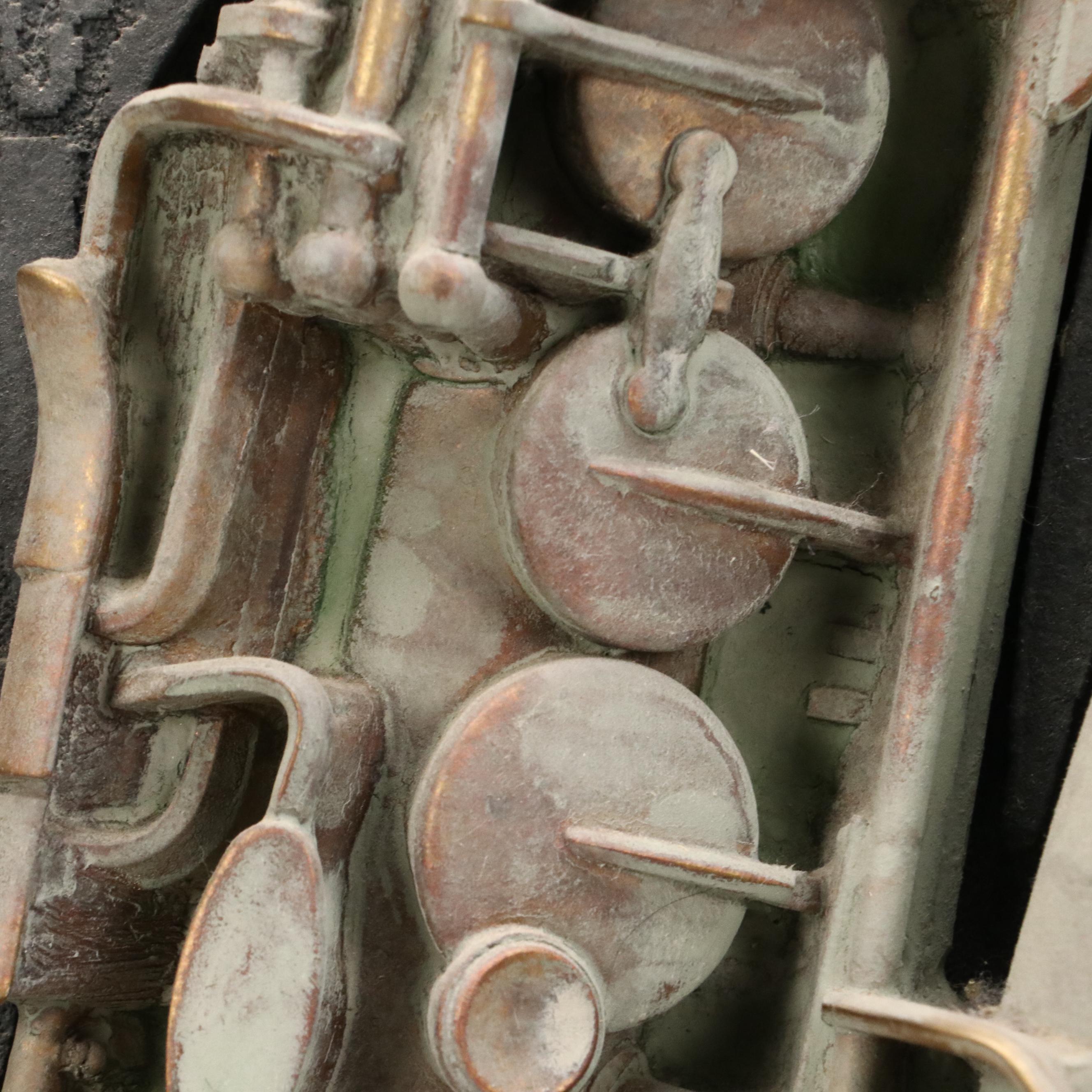 Cast Composite Wall Sculpture of Saxophone, Circa 1990s