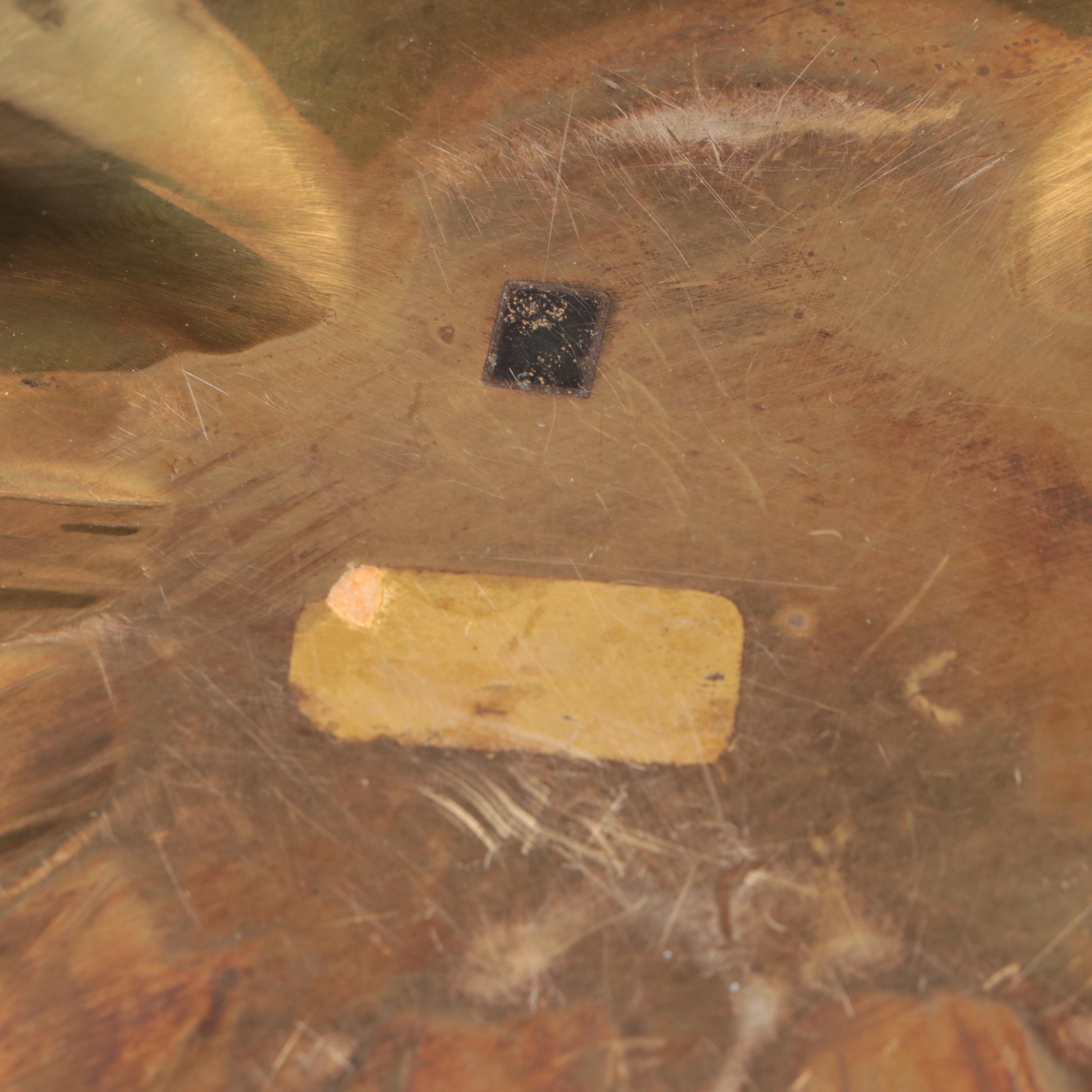 Solid Brass Seashell Serving Bowl, Mid-20th Century