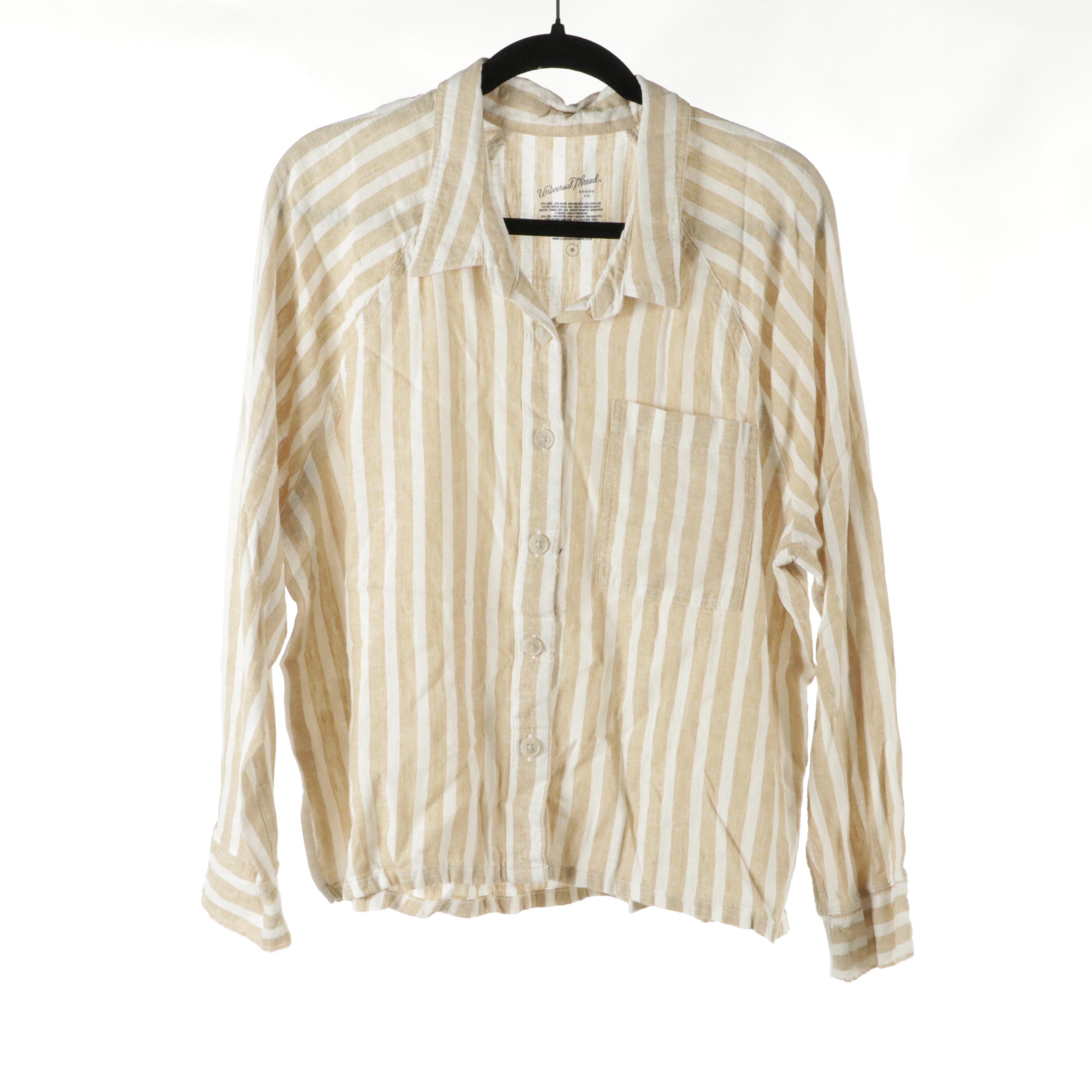 GILLI Sleeveless Blouse, Universal Thread Linen Blend Button-Down & Other Tops