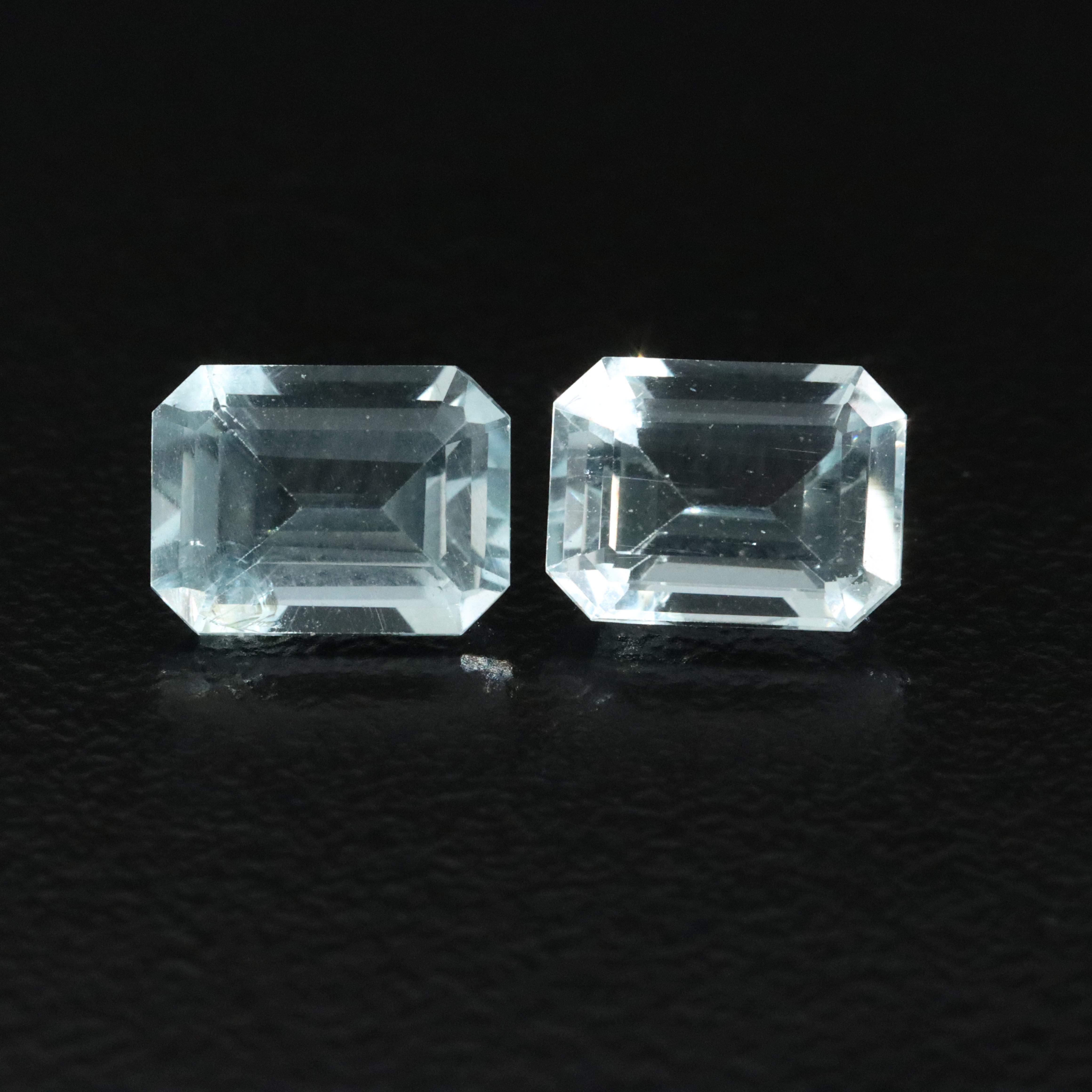 Loose 3.00 CTW Aquamarine Matched Pair