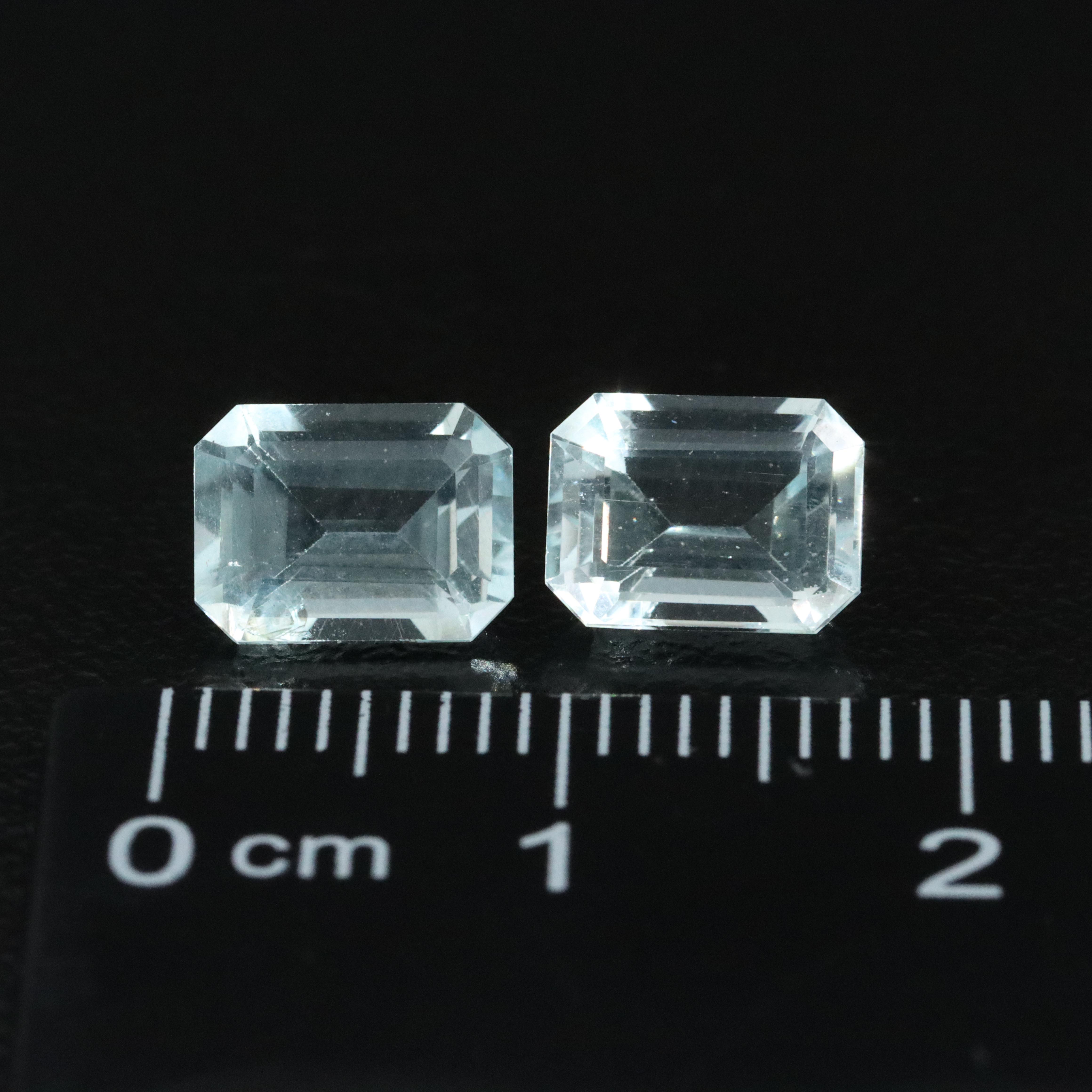 Loose 3.00 CTW Aquamarine Matched Pair