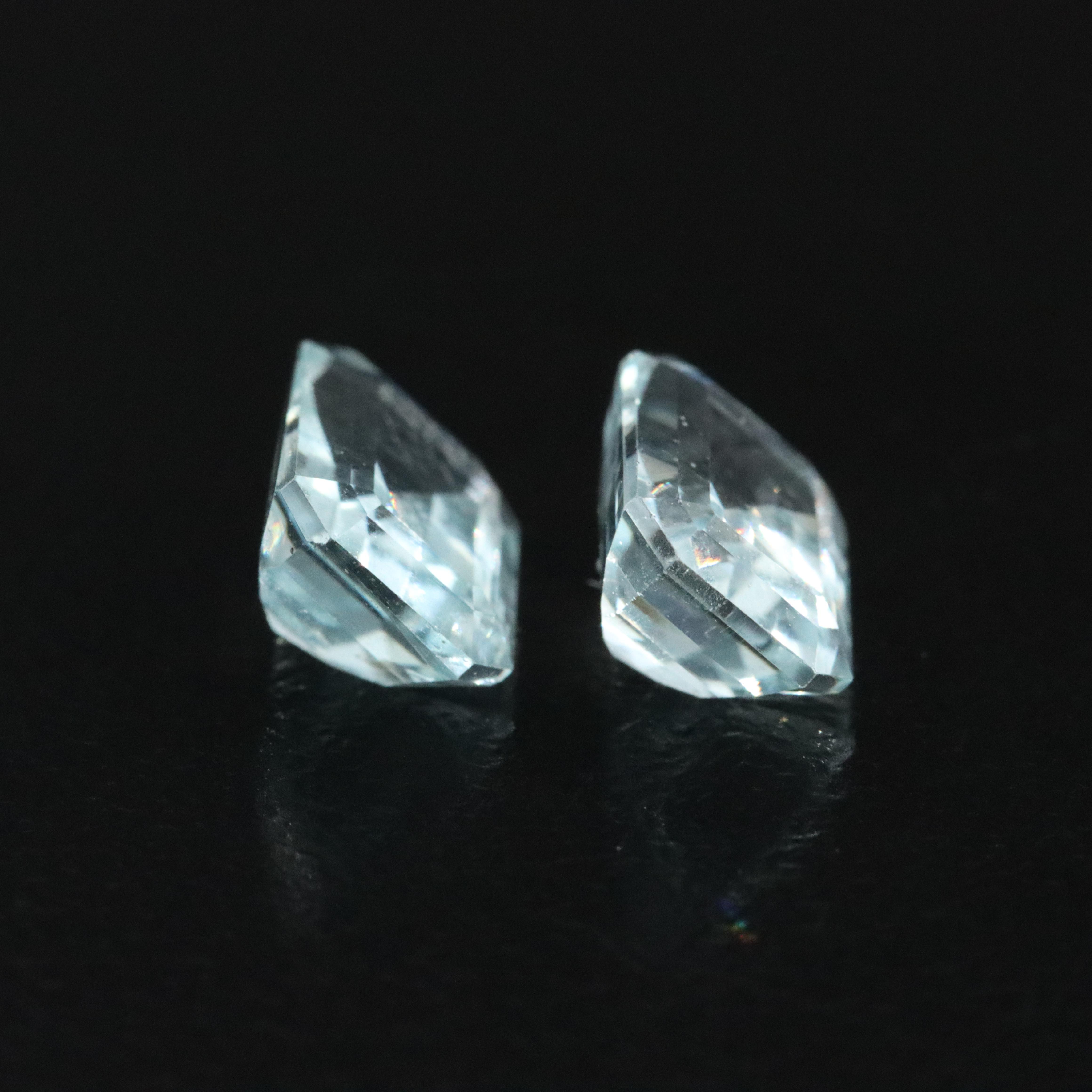 Loose 3.00 CTW Aquamarine Matched Pair
