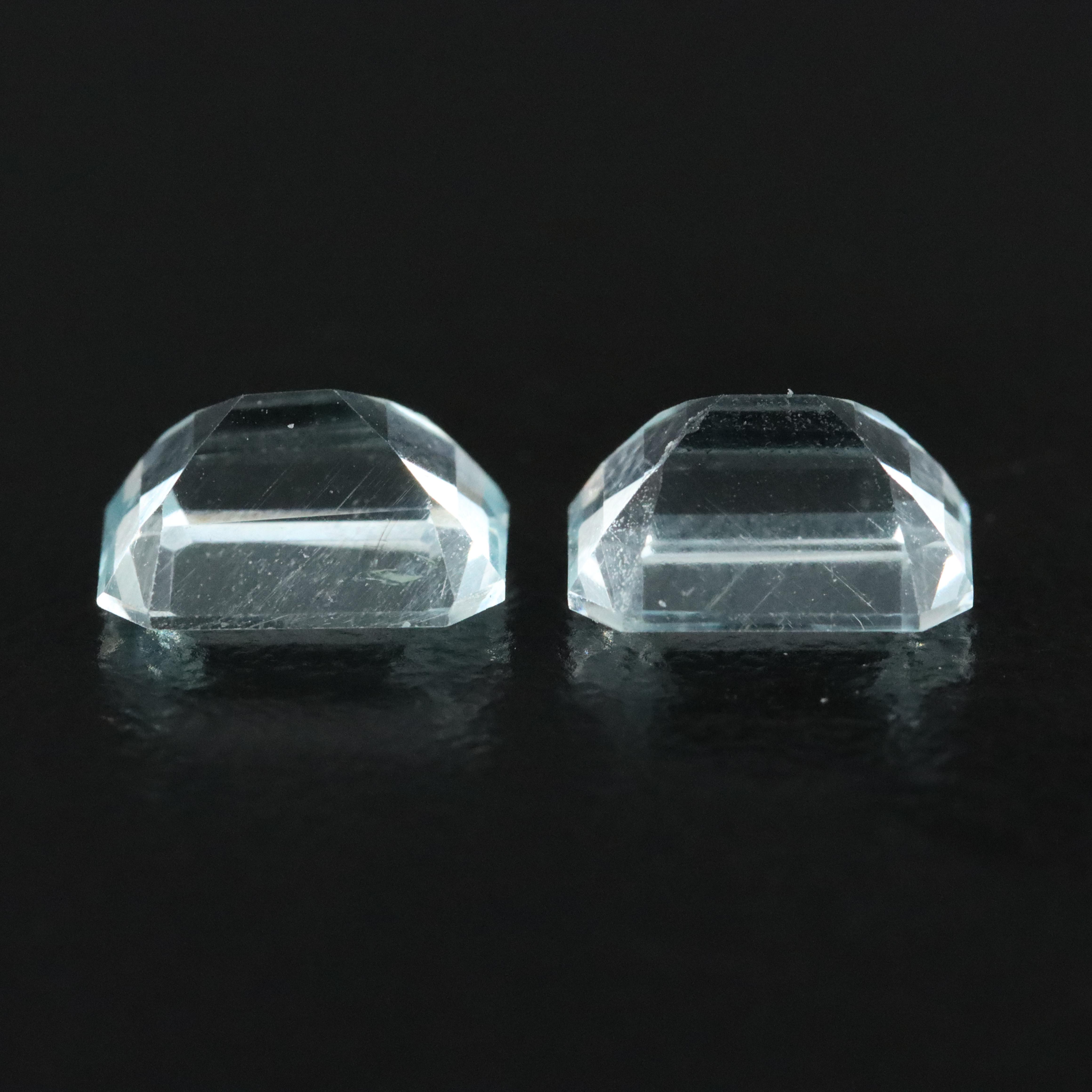 Loose 3.00 CTW Aquamarine Matched Pair