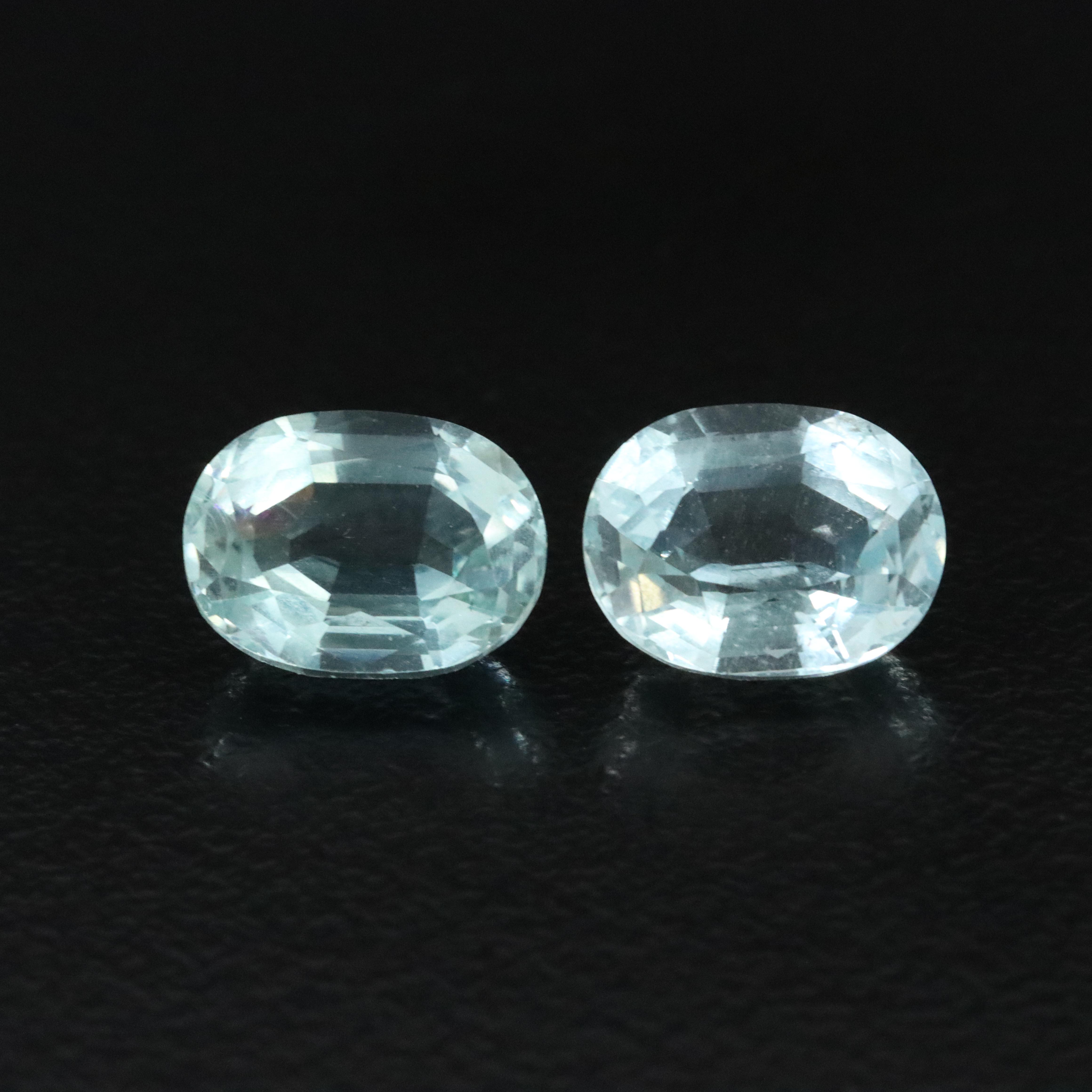 Loose 3.97 CTW Aquamarine Matched Pair