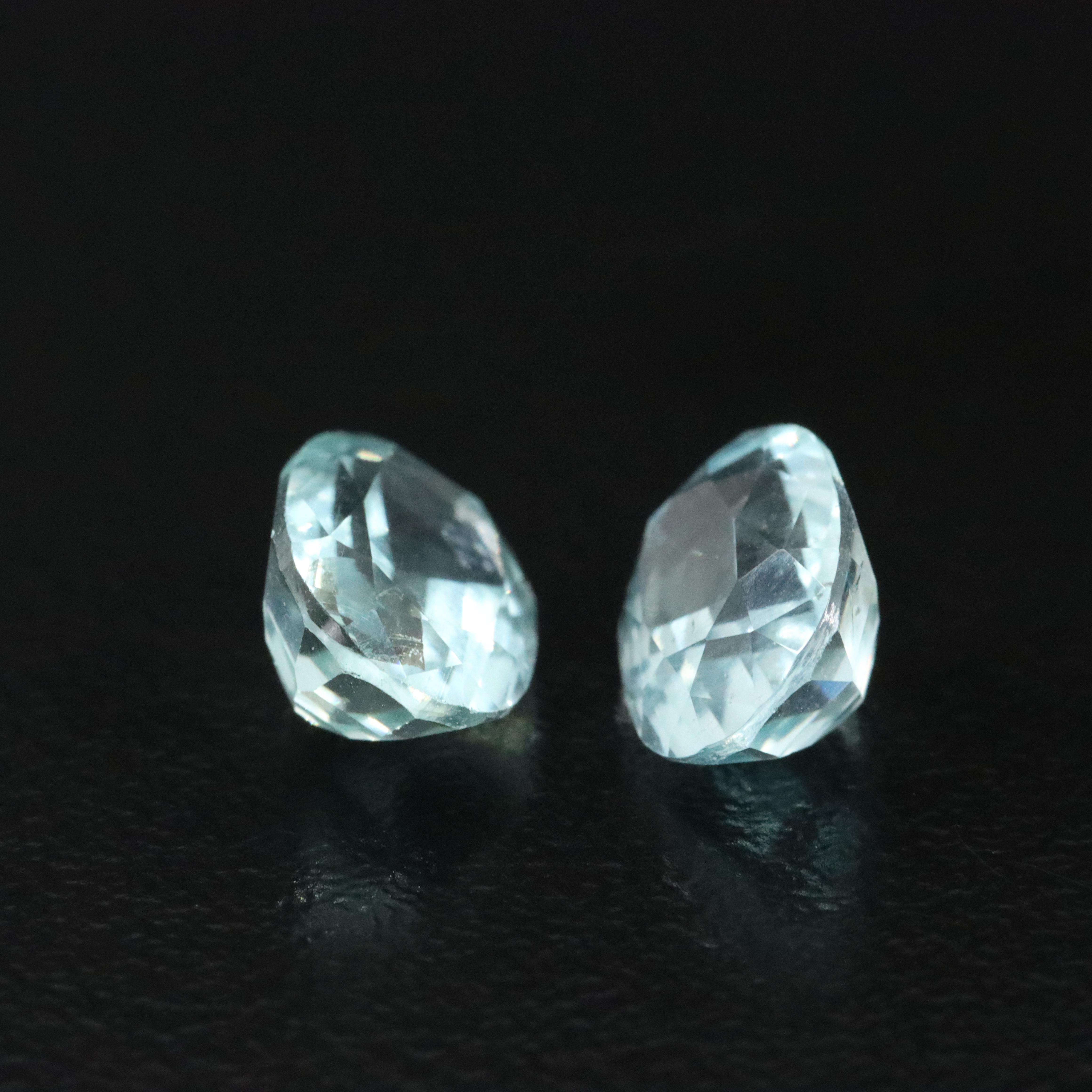 Loose 3.97 CTW Aquamarine Matched Pair