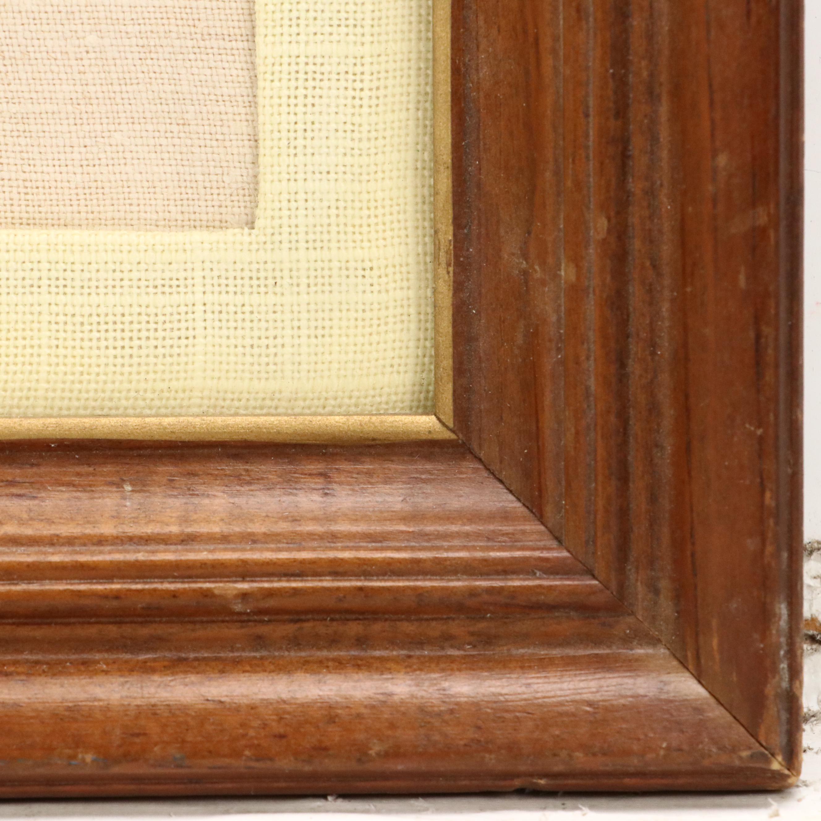 American School Cross-Stitch Embroidery With Verse