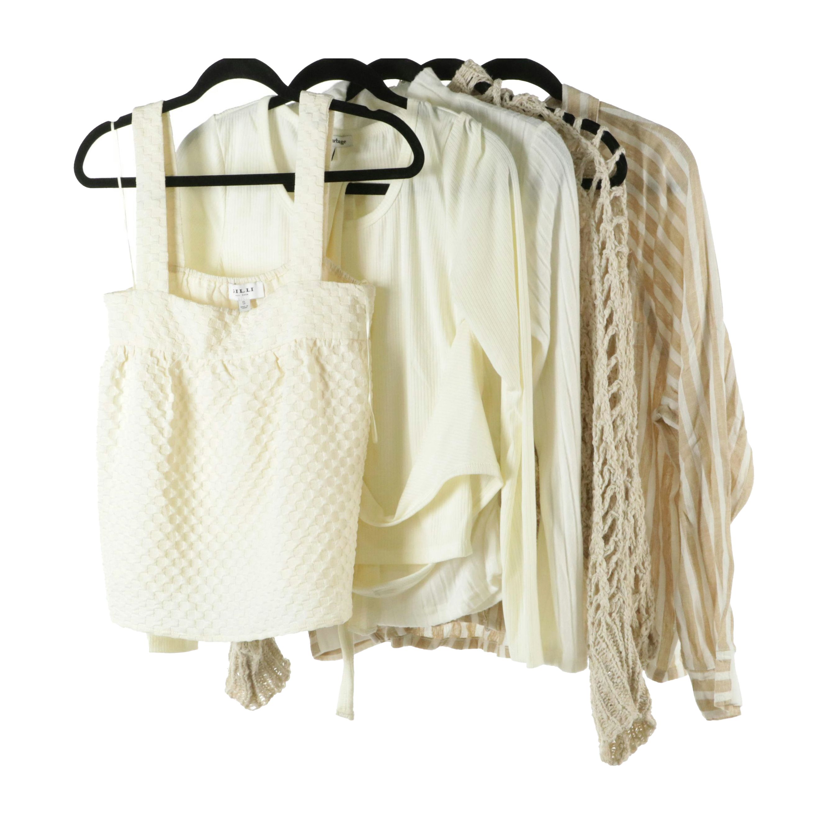 GILLI Sleeveless Blouse, Universal Thread Linen Blend Button-Down & Other Tops